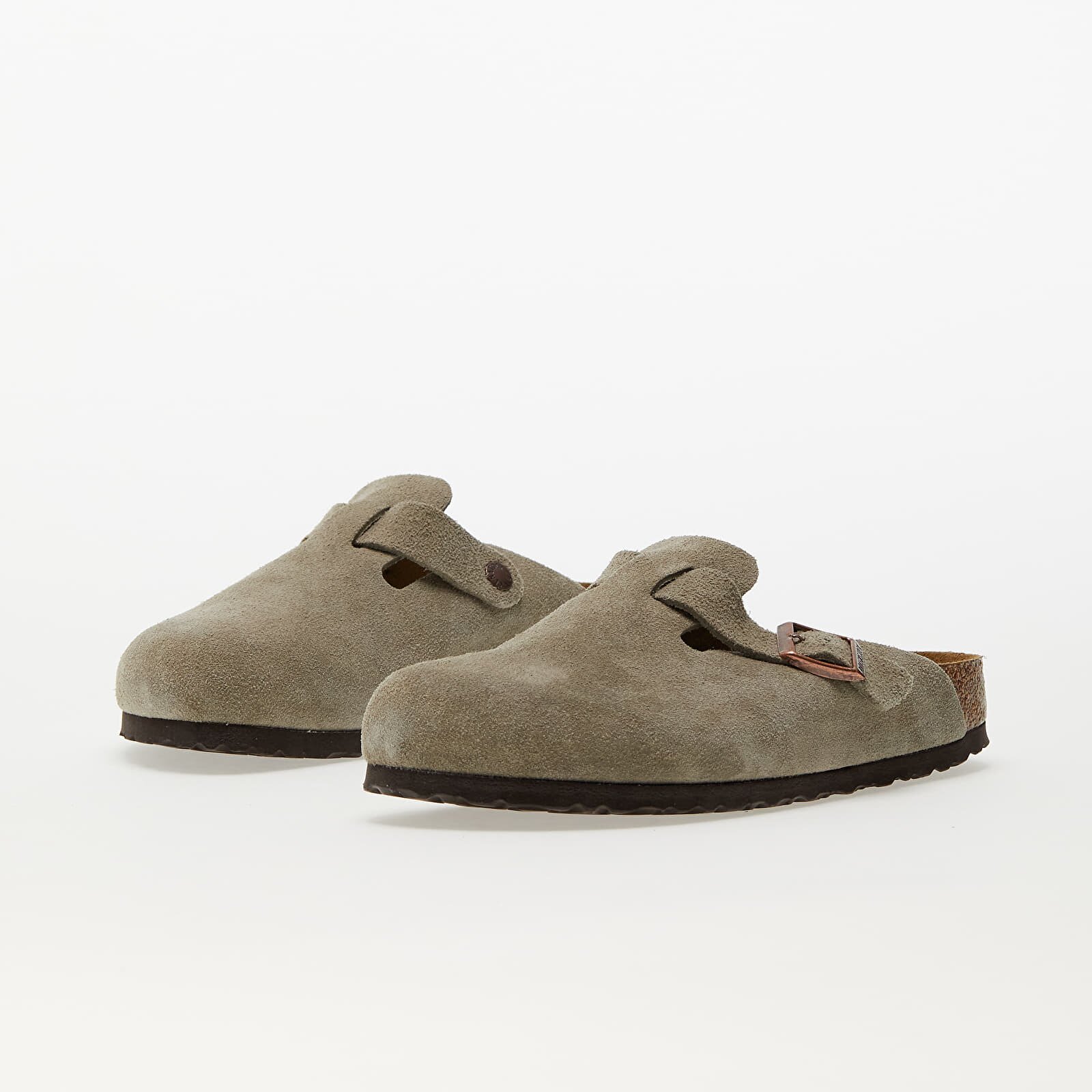 Birkenstock Обувки Boston Soft Footbed Velvet Taupe