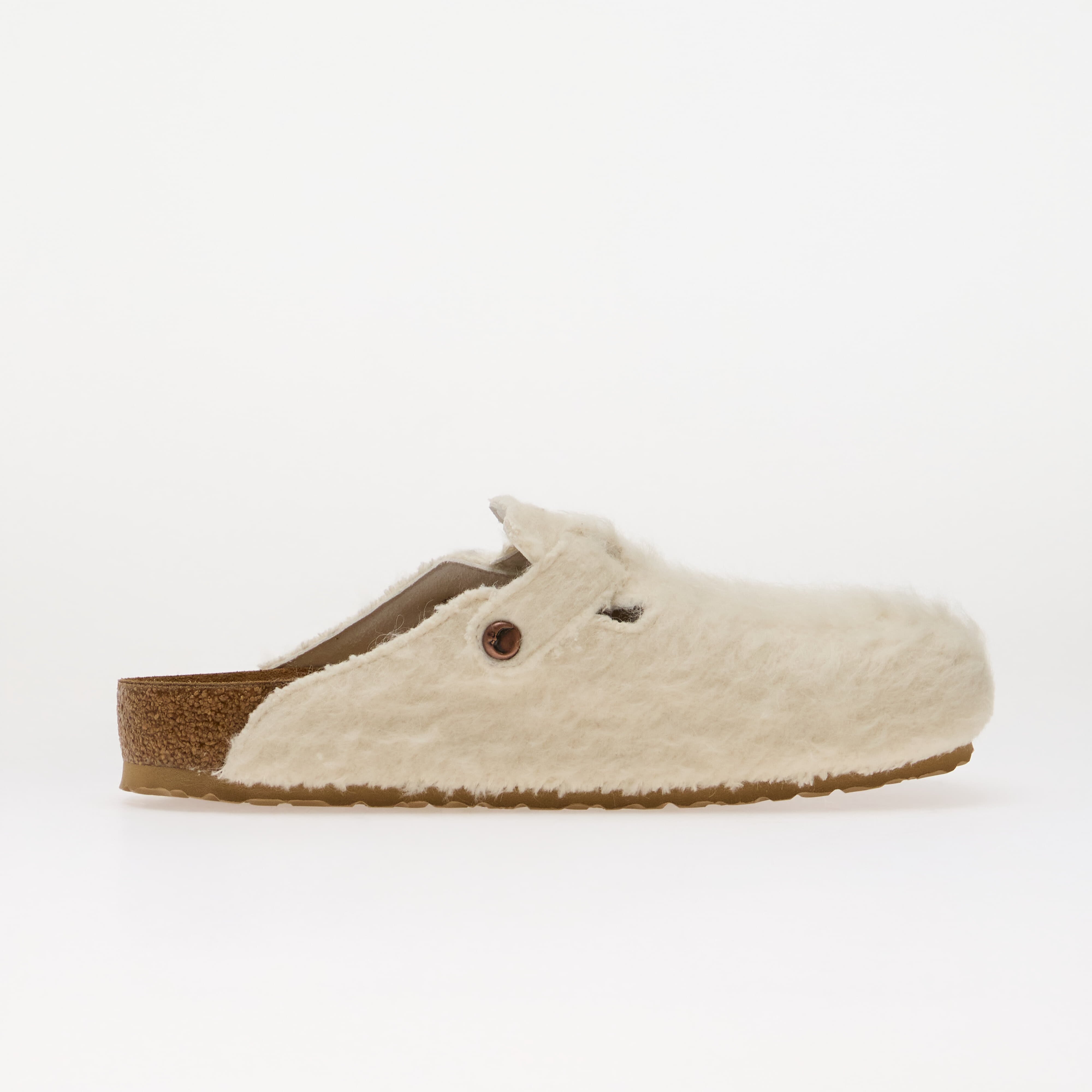 Birkenstock Обувки Boston Wool Moon Buckle TEX Off White