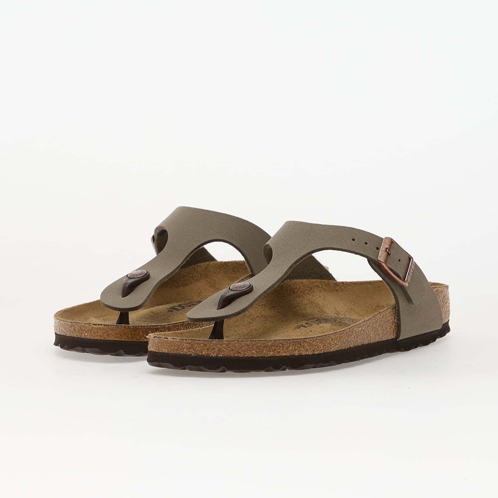 Birkenstock Обувки Gizeh Birkibuc Unisex Stone