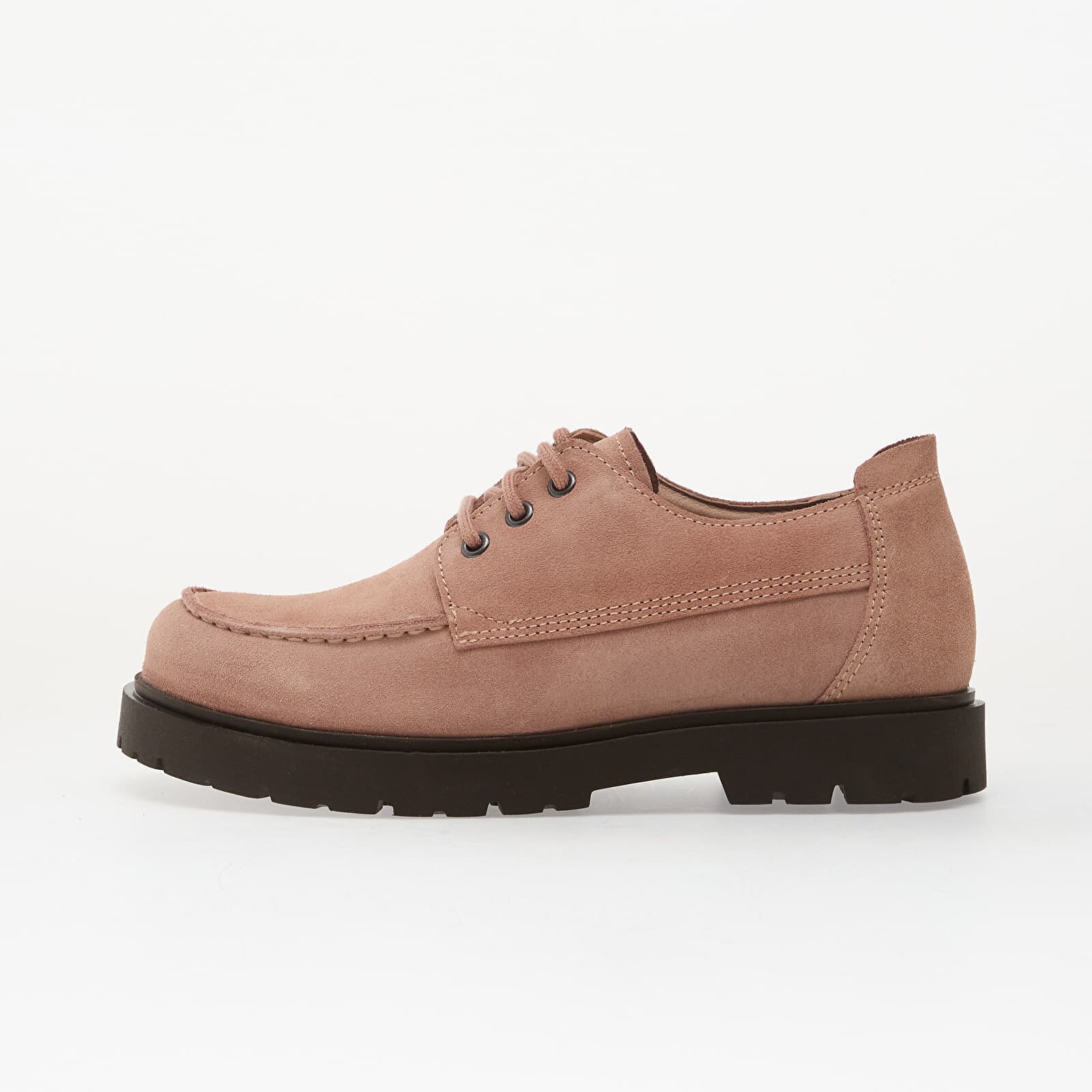 Birkenstock Обувки Highwood Moc Lace Low Suede Leather Pink Clay