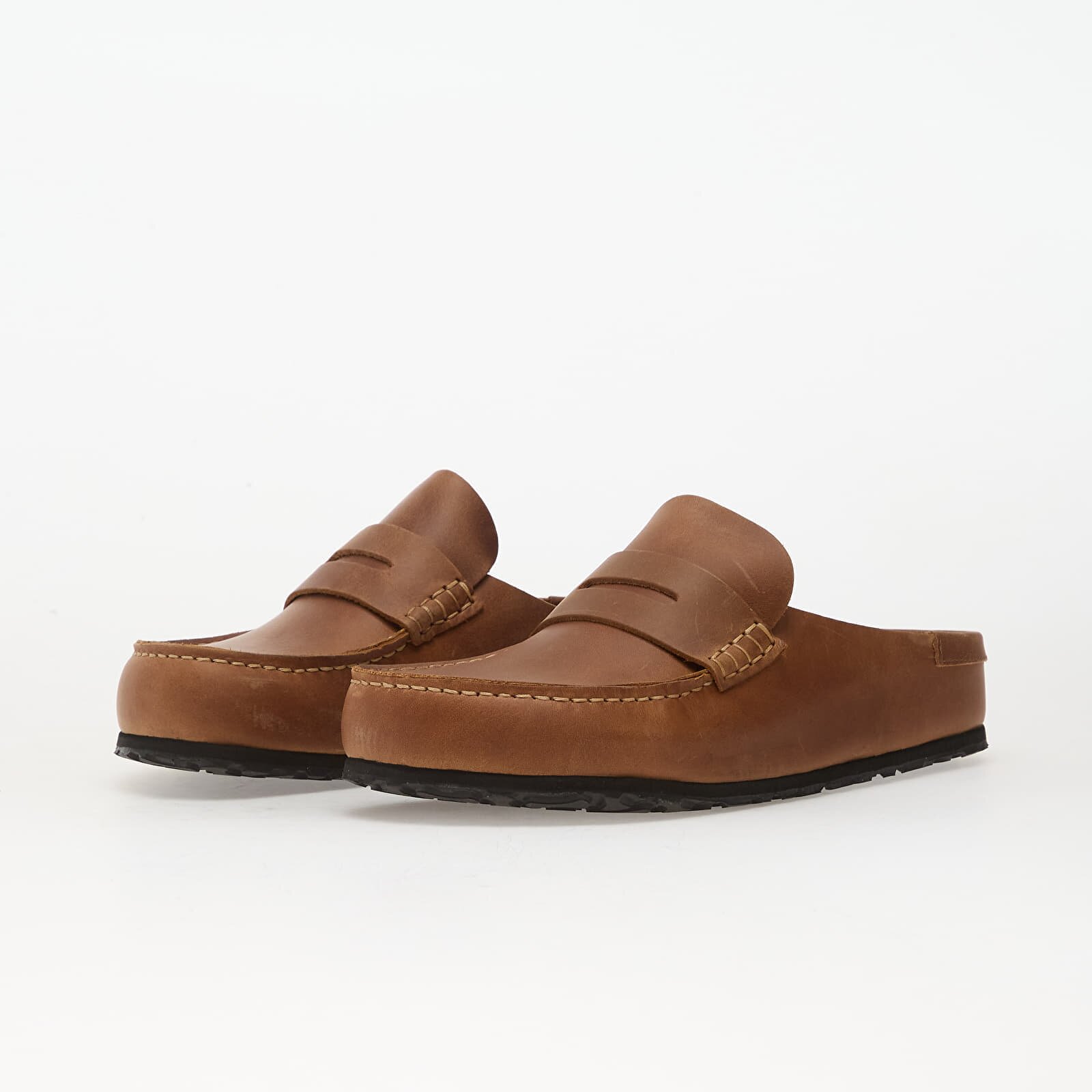 Birkenstock Обувки Naples Wrapped Oiled Leather Unisex Cognac