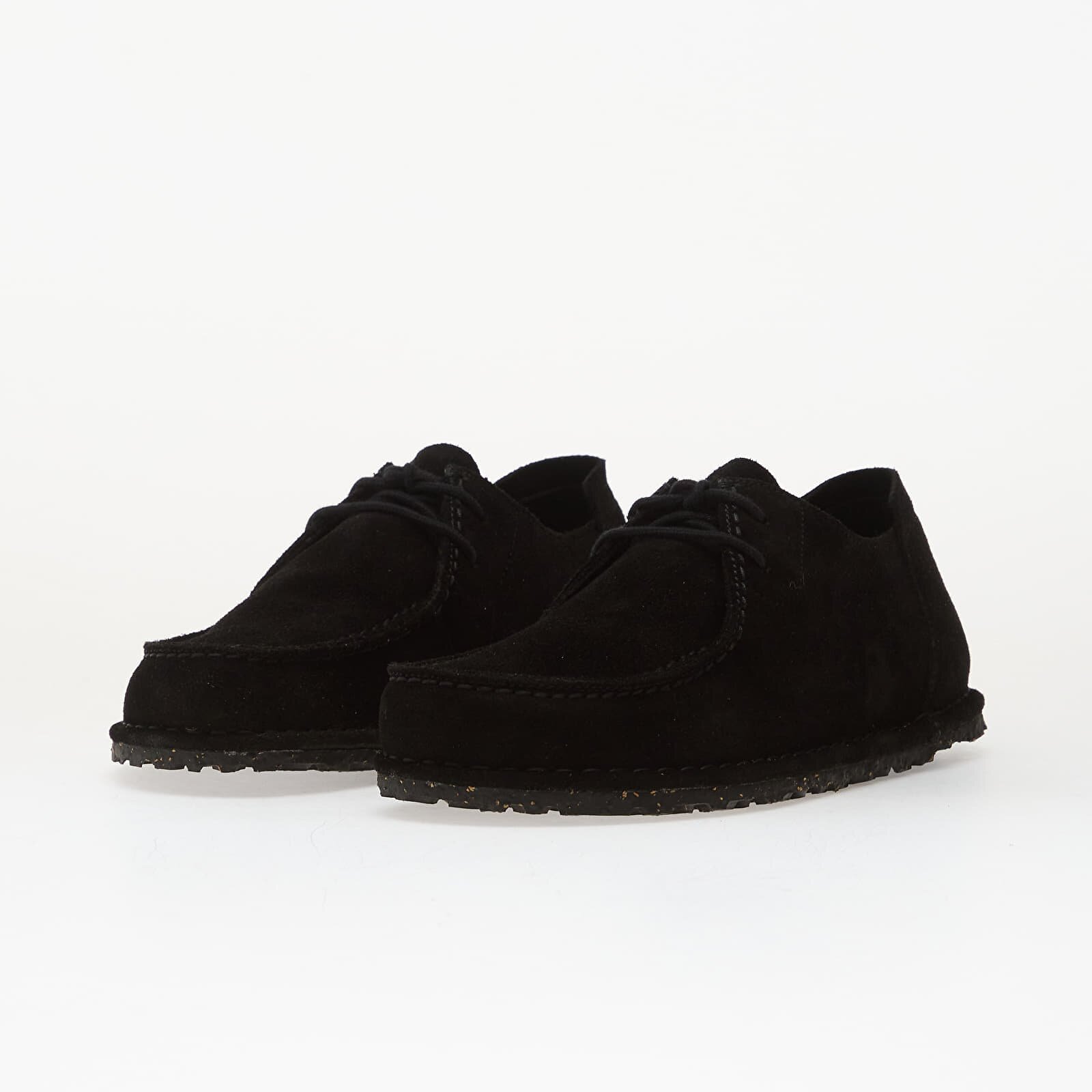 Birkenstock Обувки Utti Lace Suede Leather Unisex Black
