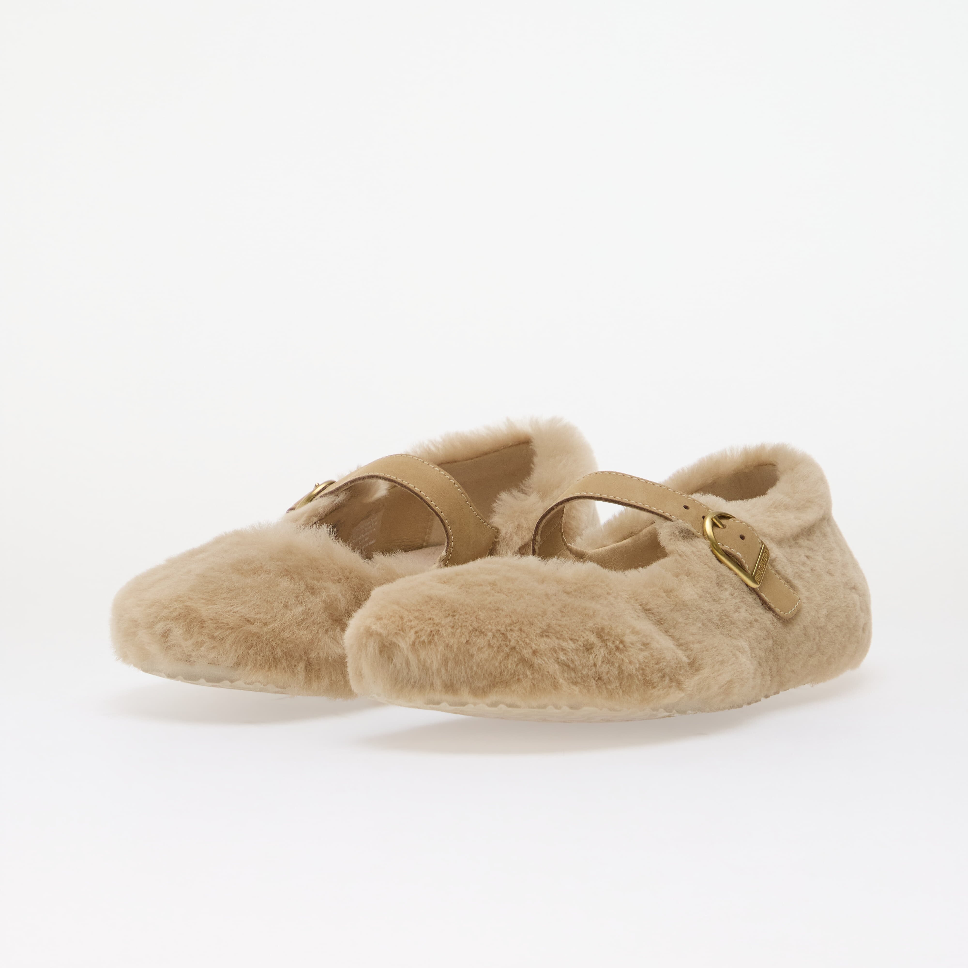 Birkenstock Santa Clarita Shearling Upper Sandcastle