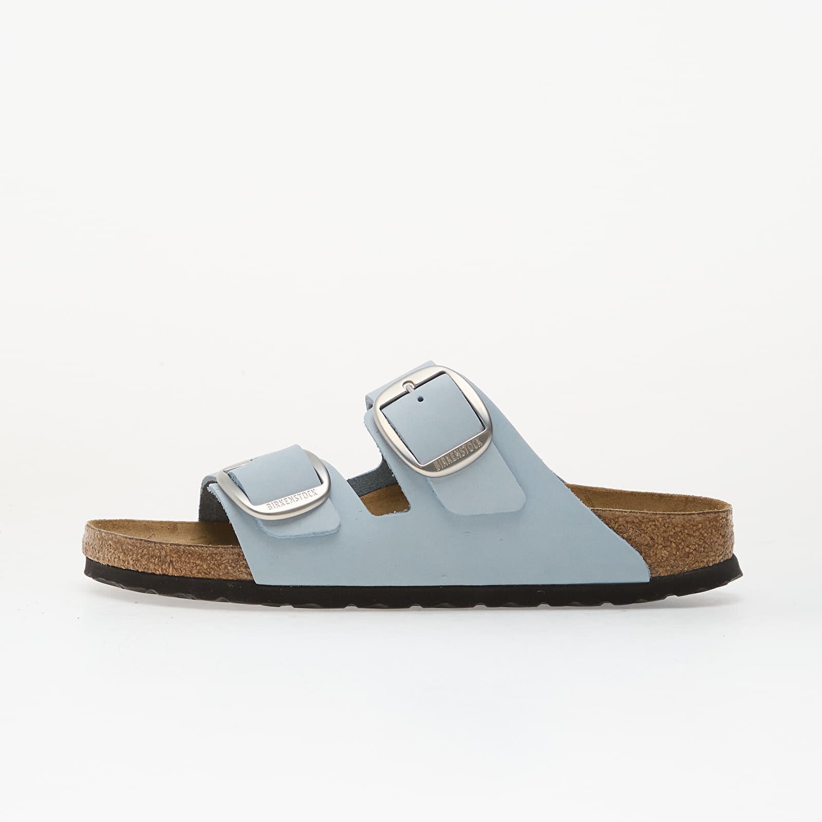 Birkenstock Сникърси Arizona Big Buckle Nubuck Leather Women Baby Blue