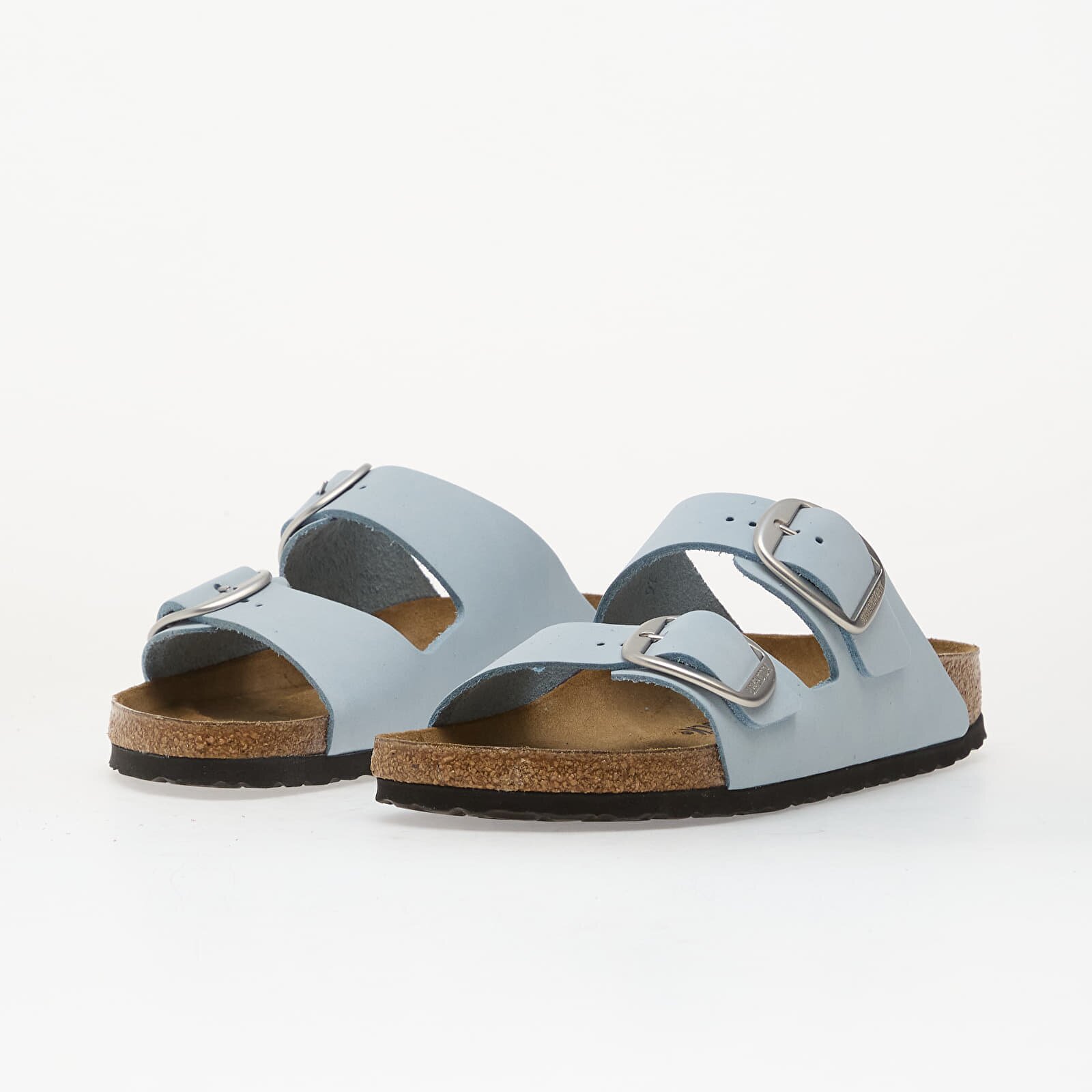 Birkenstock Сникърси Arizona Big Buckle Nubuck Leather Women Baby Blue
