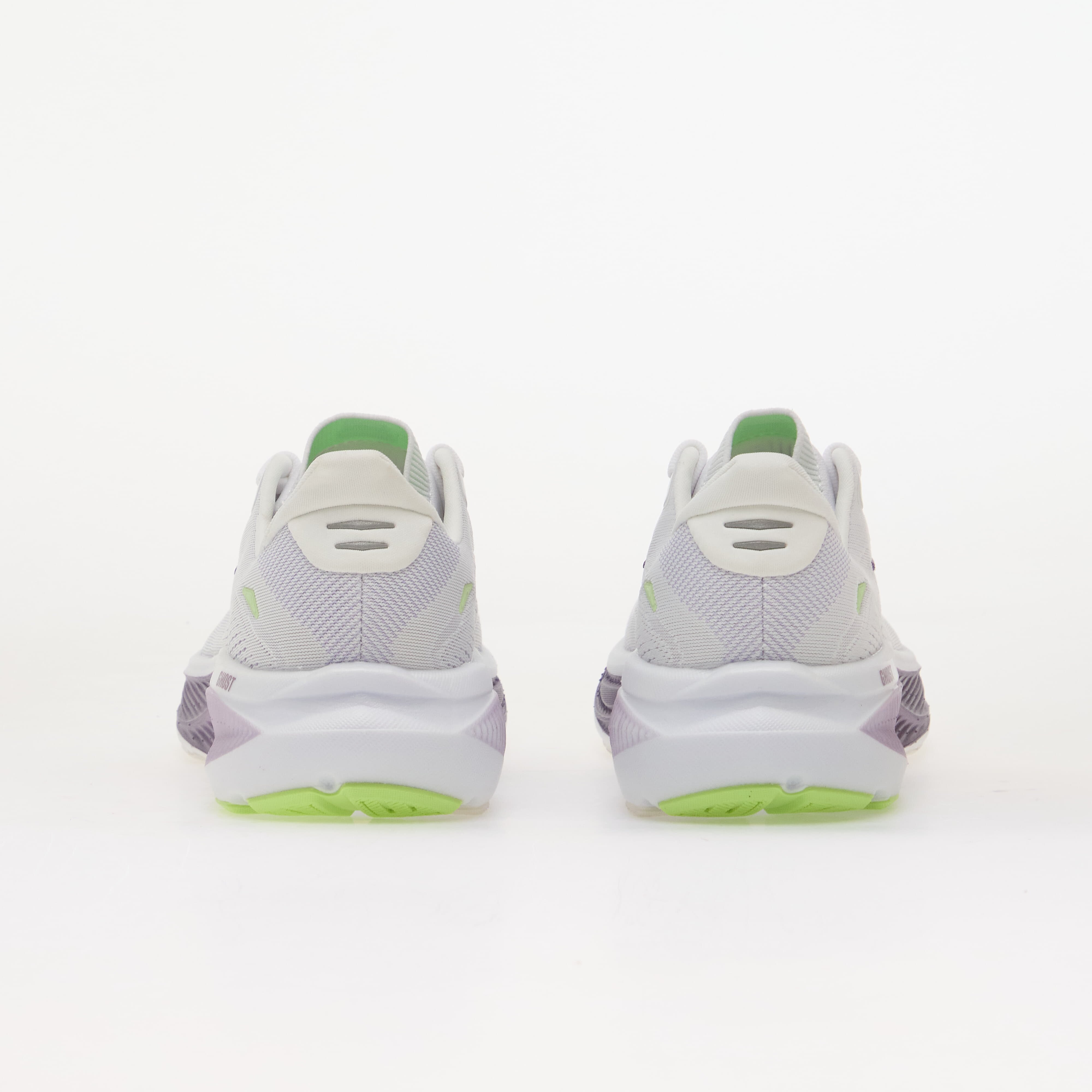 Brooks Ghost 18 White/ Purple Hebe/ Green