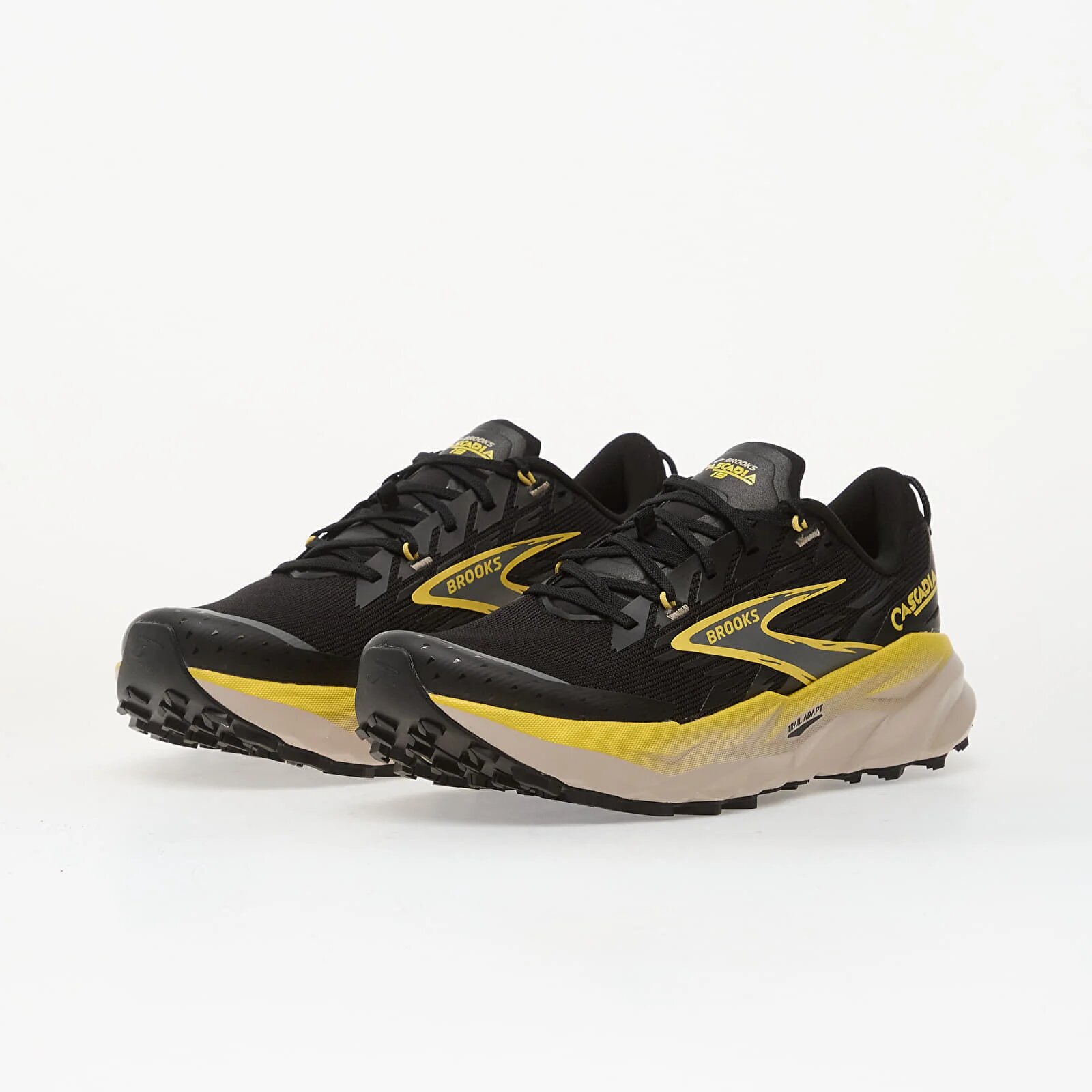 Brooks Сникърси Cascadia 19 M Black/ Yellow/ Chateau