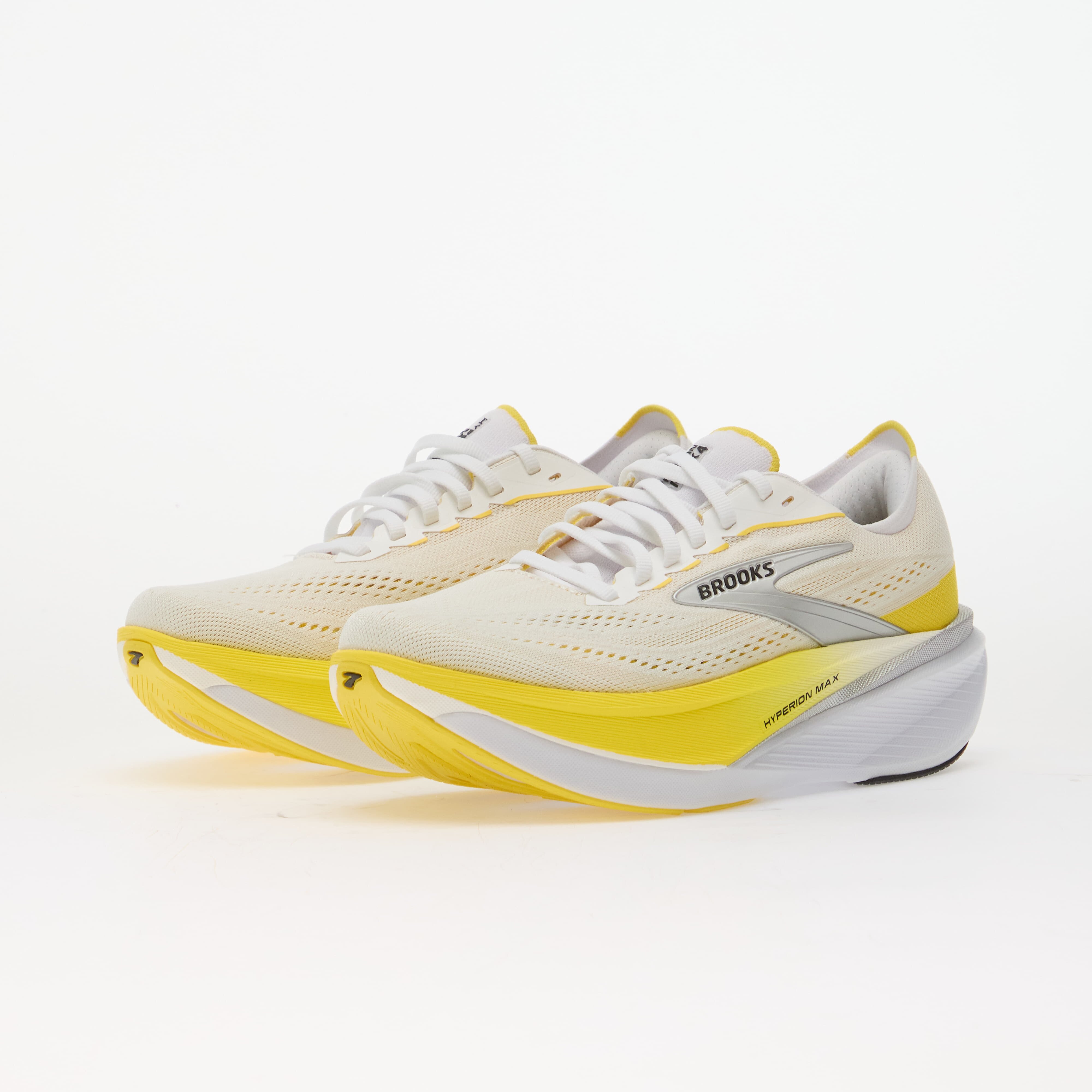 Brooks Сникърси Hyperion Max 4 W White/ Cyber Yellow/ Black