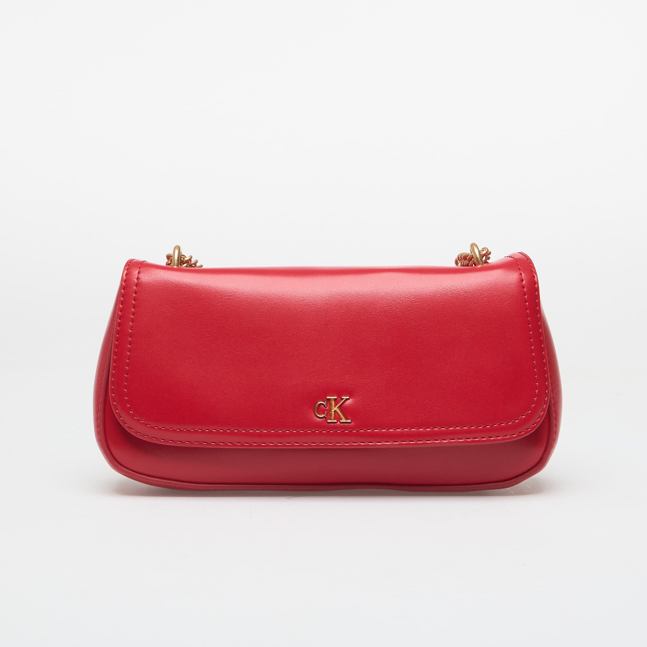 Calvin Klein Чанта Ck Convertible Chain Small Bag Bordeaux Wine
