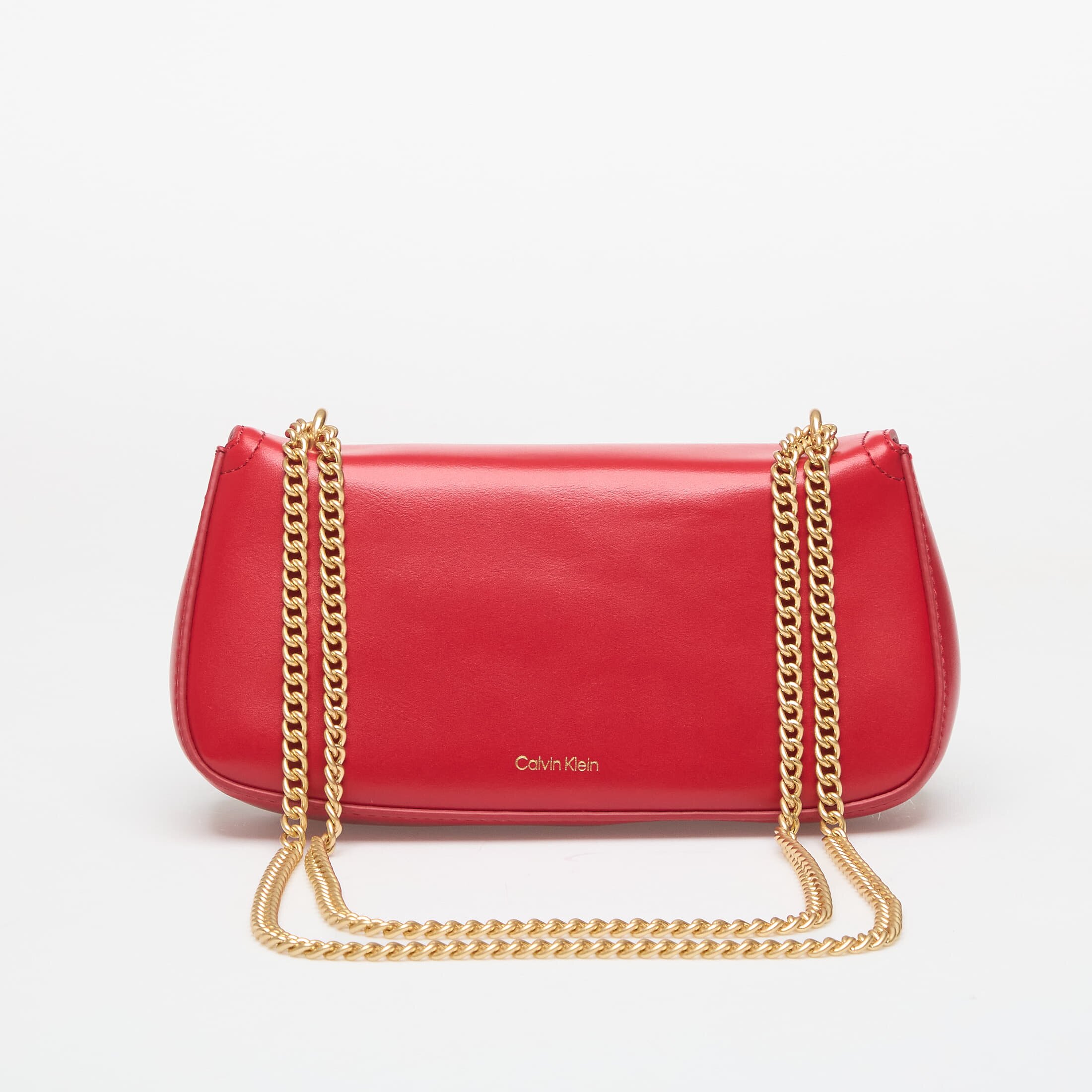 Calvin Klein Чанта Ck Convertible Chain Small Bag Bordeaux Wine