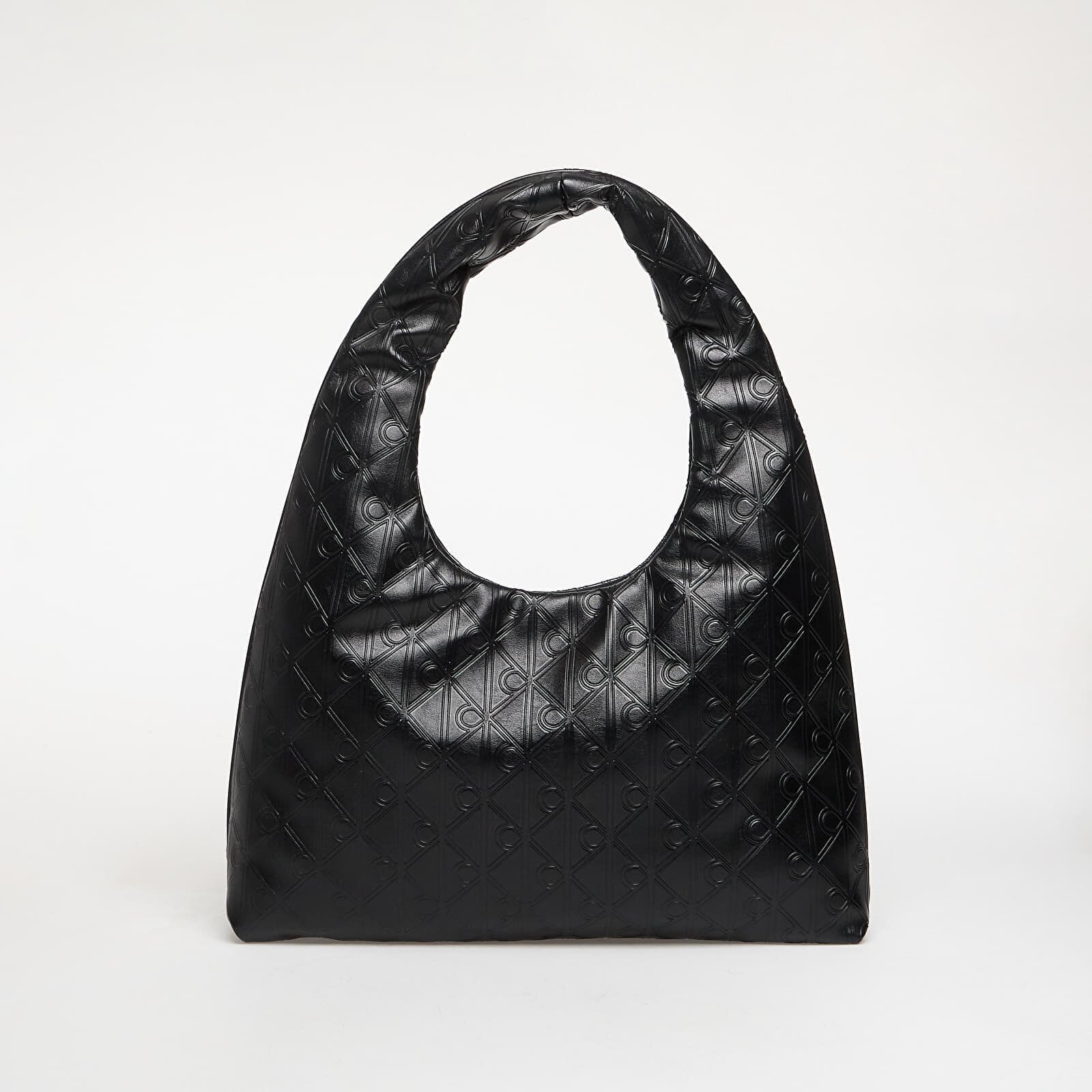 Calvin Klein Чанта Emblem Aop Puffer Lg Shoulder Bag Black
