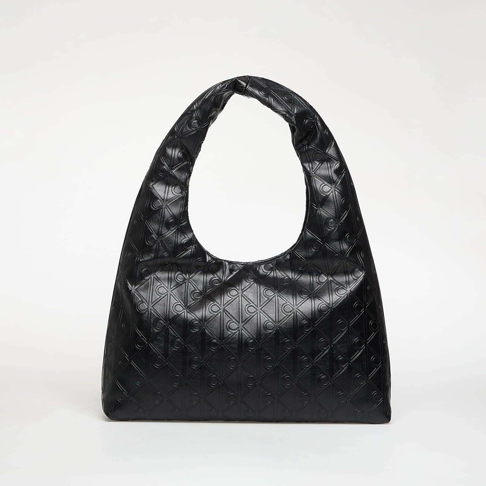 Calvin Klein Чанта Emblem Aop Puffer Lg Shoulder Bag Black