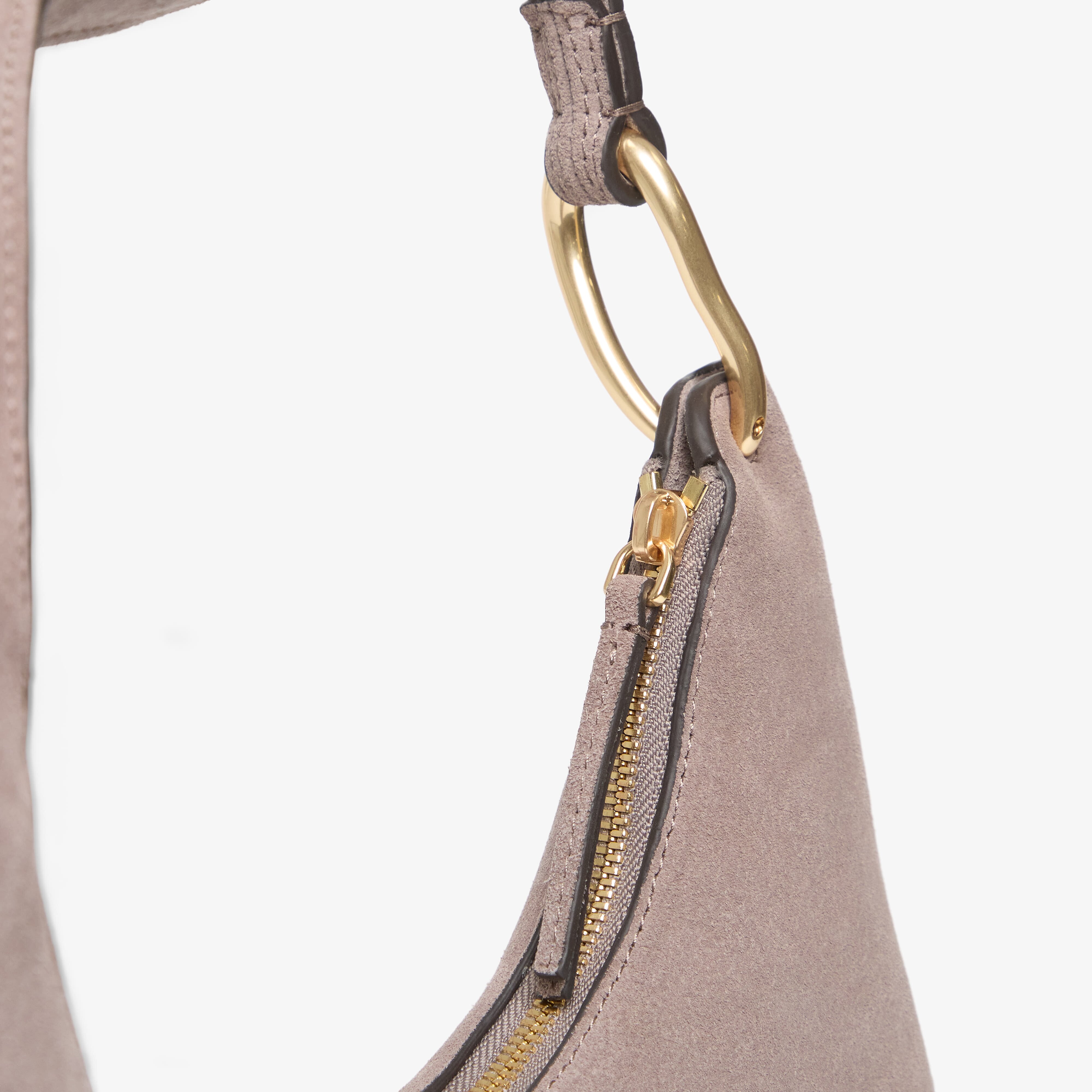 Calvin Klein Чанта Slouchy Suede Should Brown