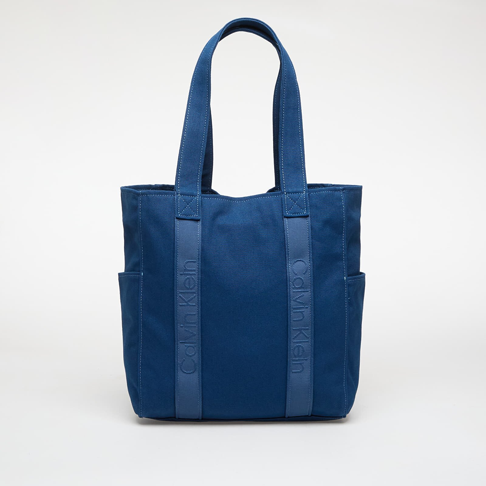 Calvin Klein Чанта Webbing Strap Canvas Blue