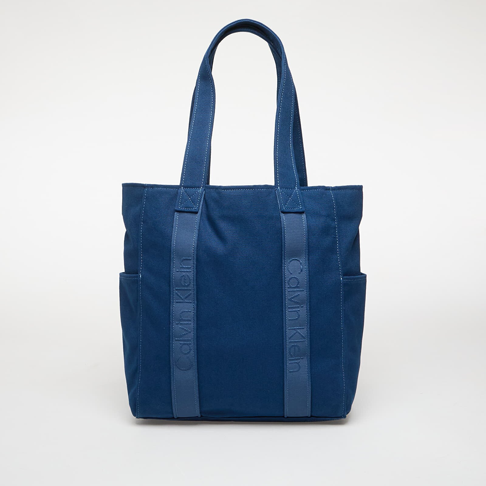 Calvin Klein Чанта Webbing Strap Canvas Blue