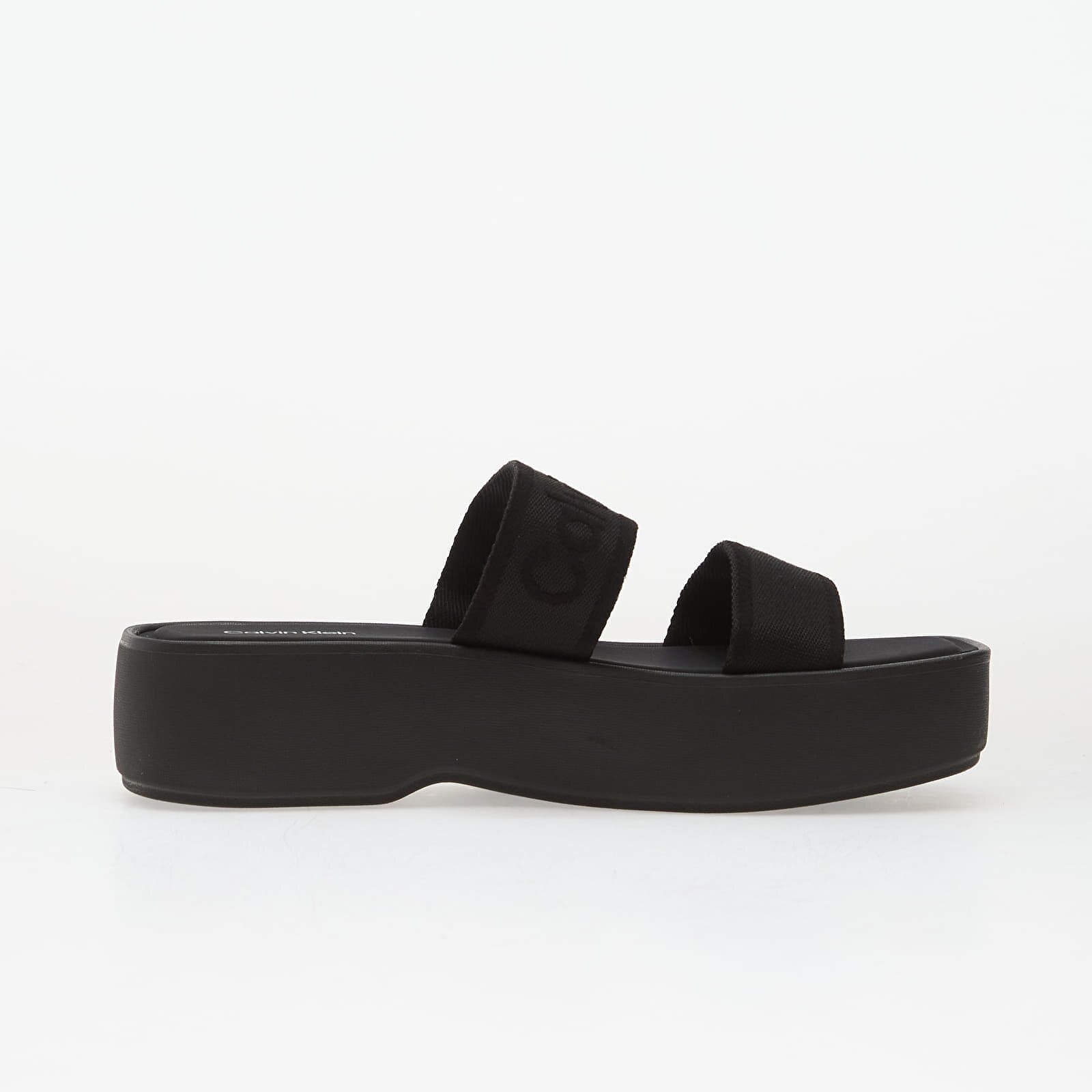 Calvin Klein Flatform Sandal Webbin Black