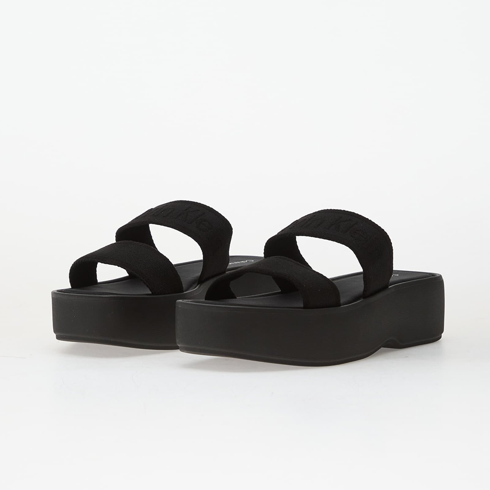 Calvin Klein Flatform Sandal Webbin Black