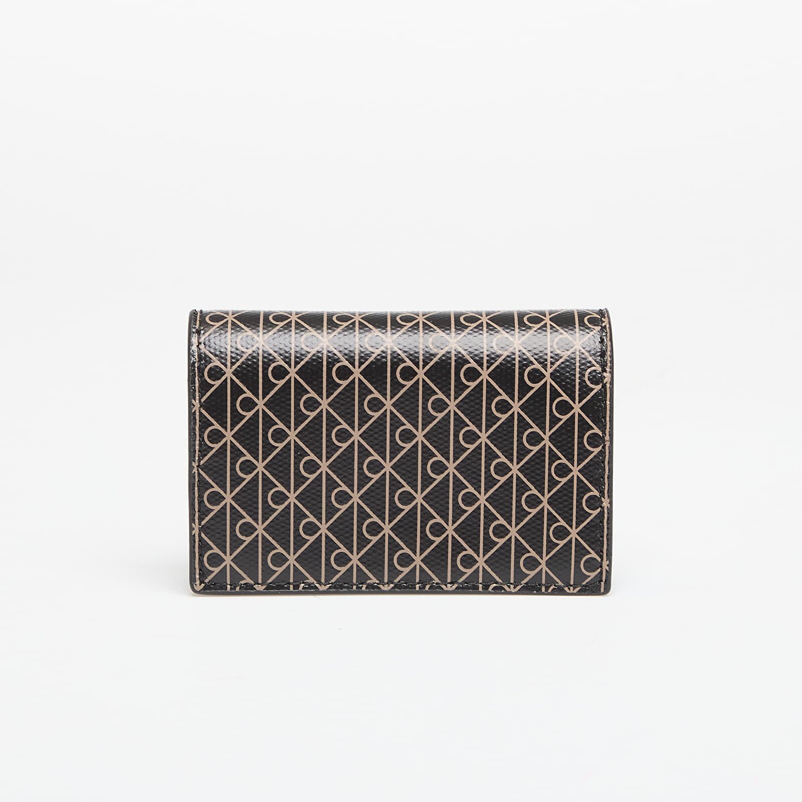 Calvin Klein Портфейл Emblem Aop Accordion Cardcase Black