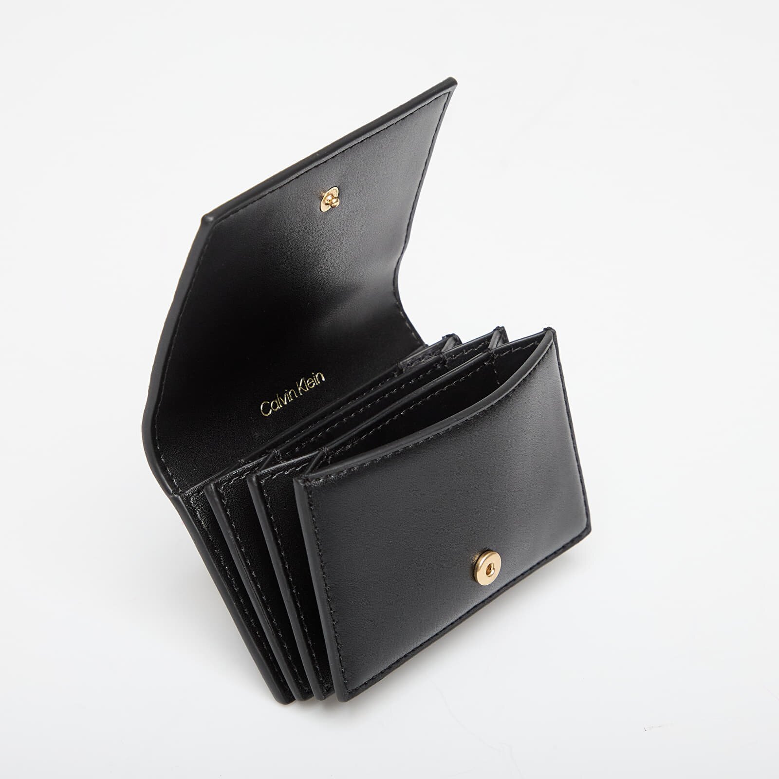 Calvin Klein Портфейл Emblem Aop Accordion Cardcase Black