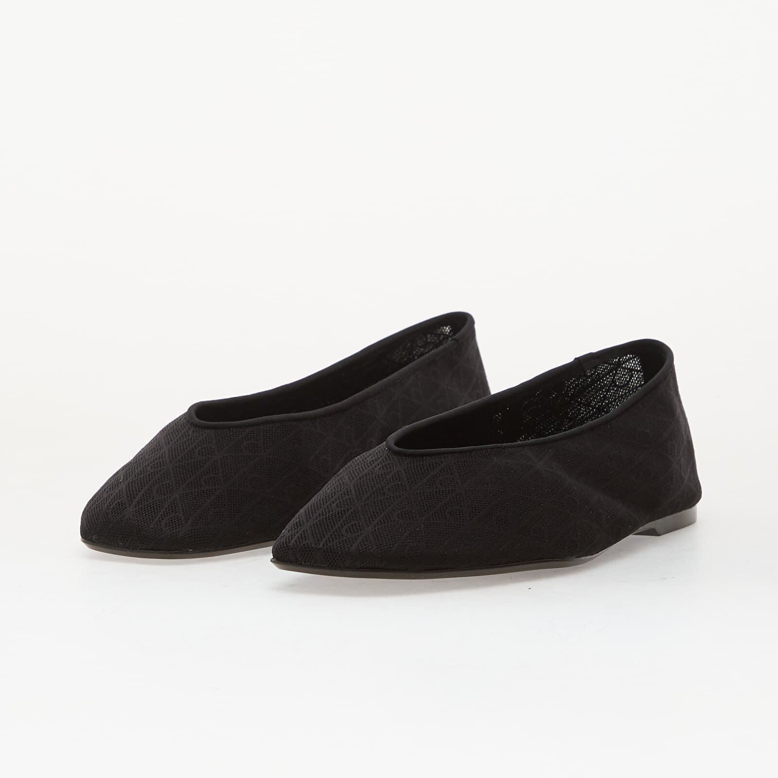 Calvin Klein Сникърси Square Ballerina Aop Mesh Triple Black Mono