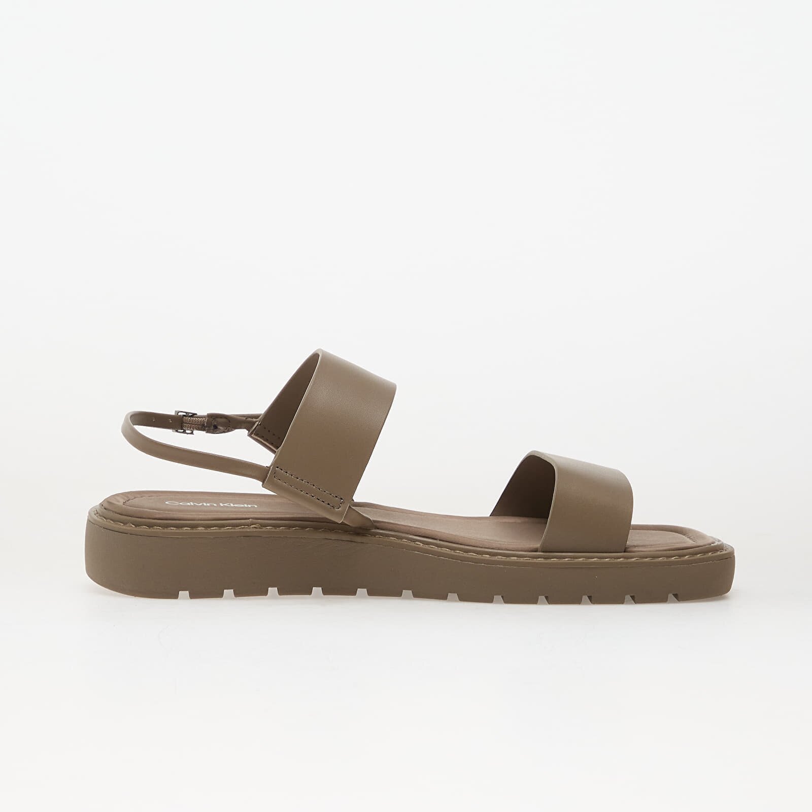 Calvin Klein Sq Molded Sandal Slide Gray