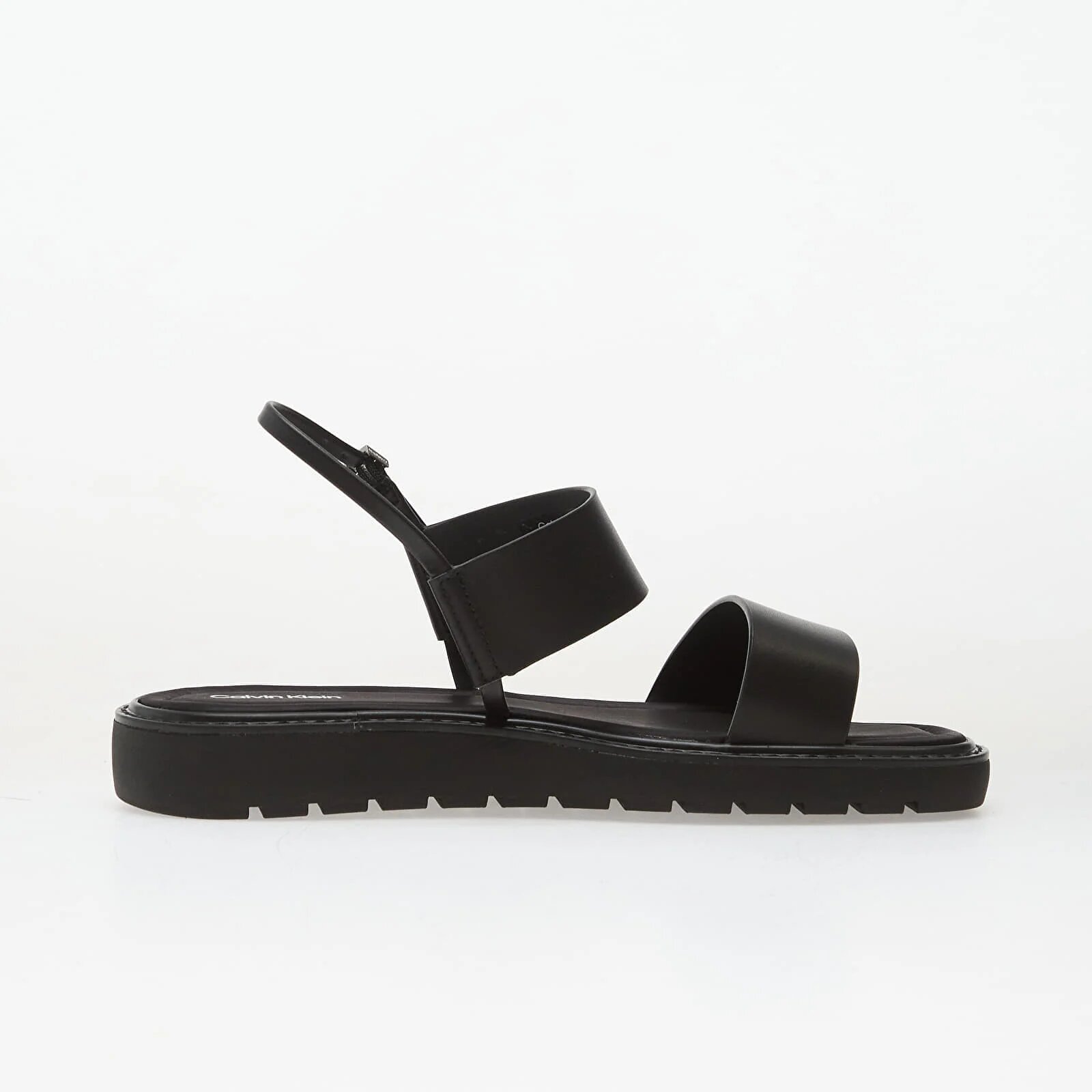 Calvin Klein Square Toe Molded Sandal Slide Black
