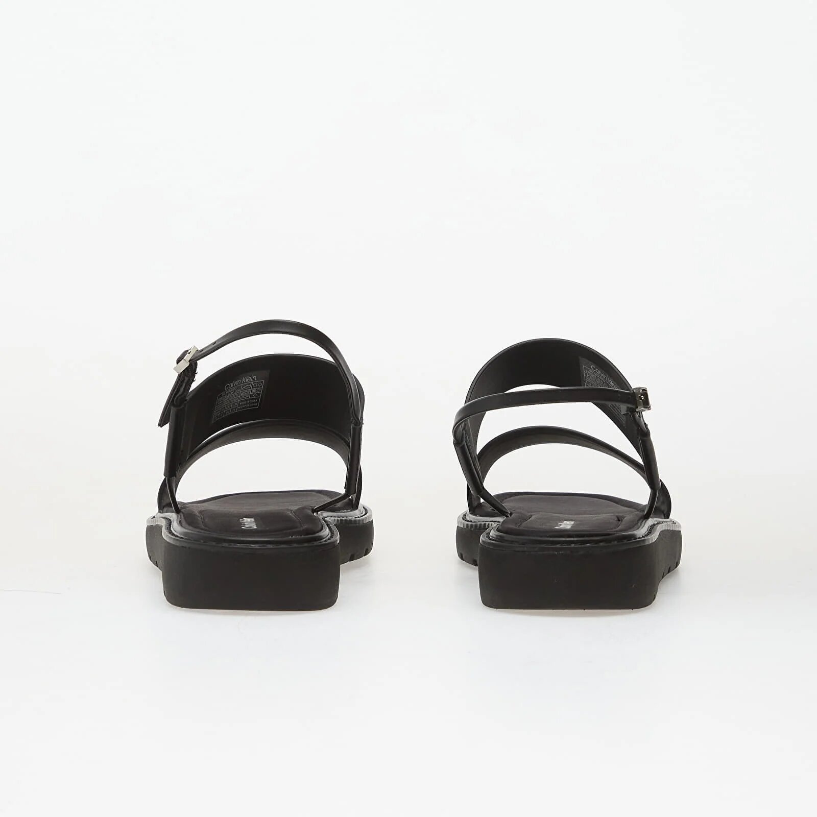Calvin Klein Square Toe Molded Sandal Slide Black