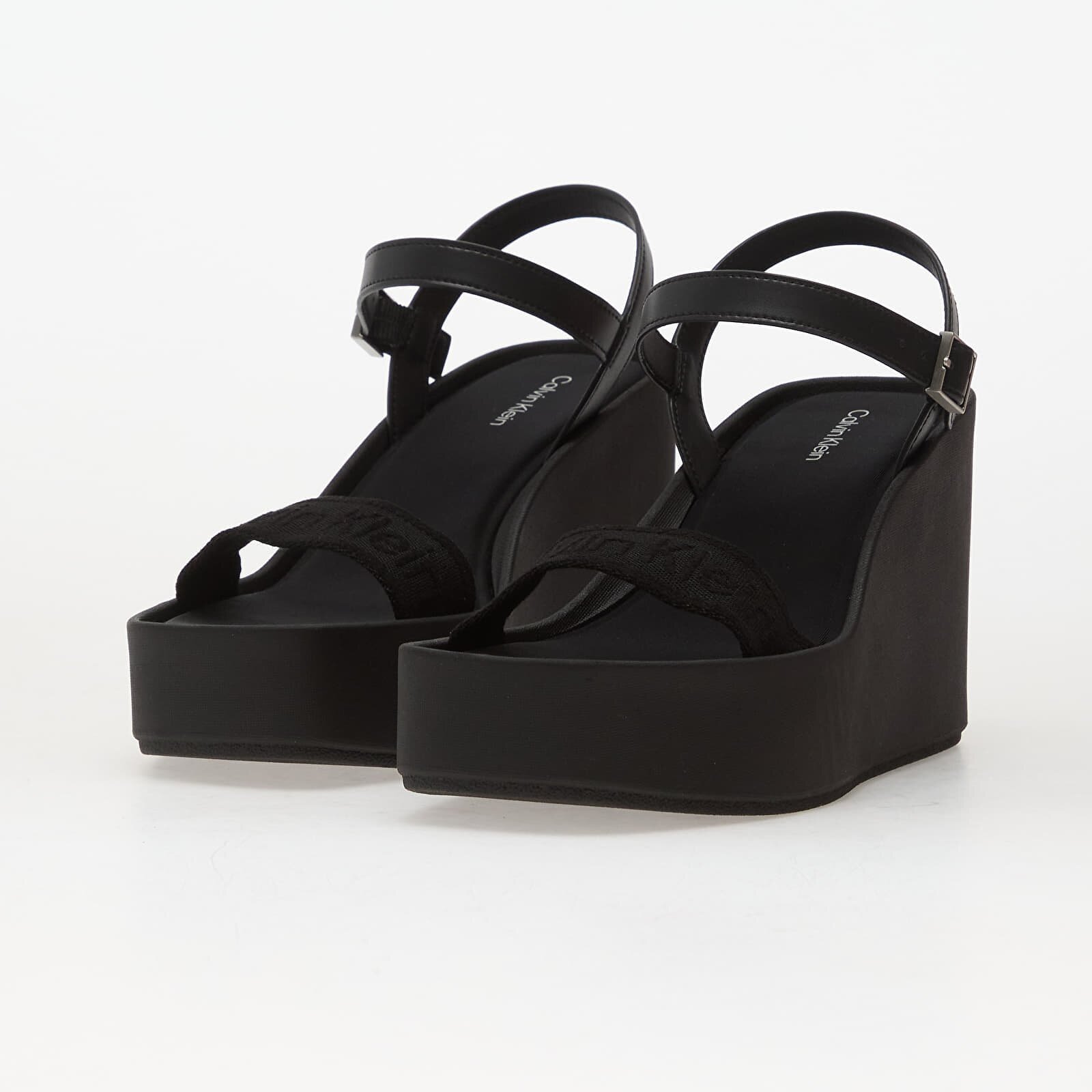 Calvin Klein Wedge 70 Sandal Webbin Black
