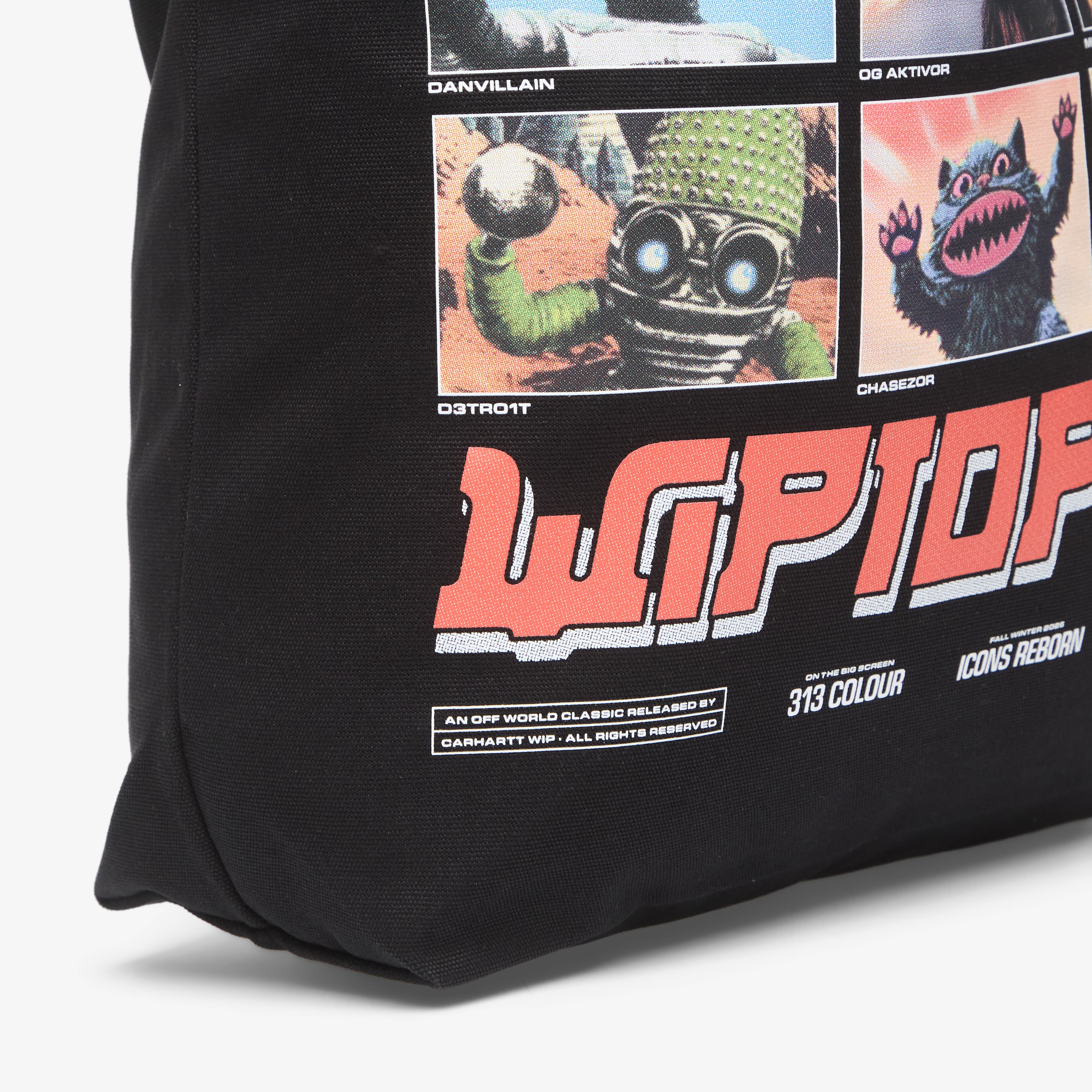 Carhartt WIP Чанта Canvas Graphic Tote WIPTOPIA 2/ Print Black