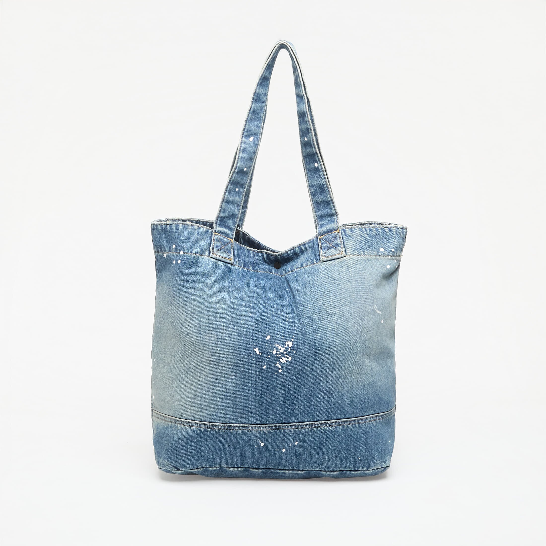 Carhartt WIP Чанта Denim Tote Blue Destroy Wash Splatter