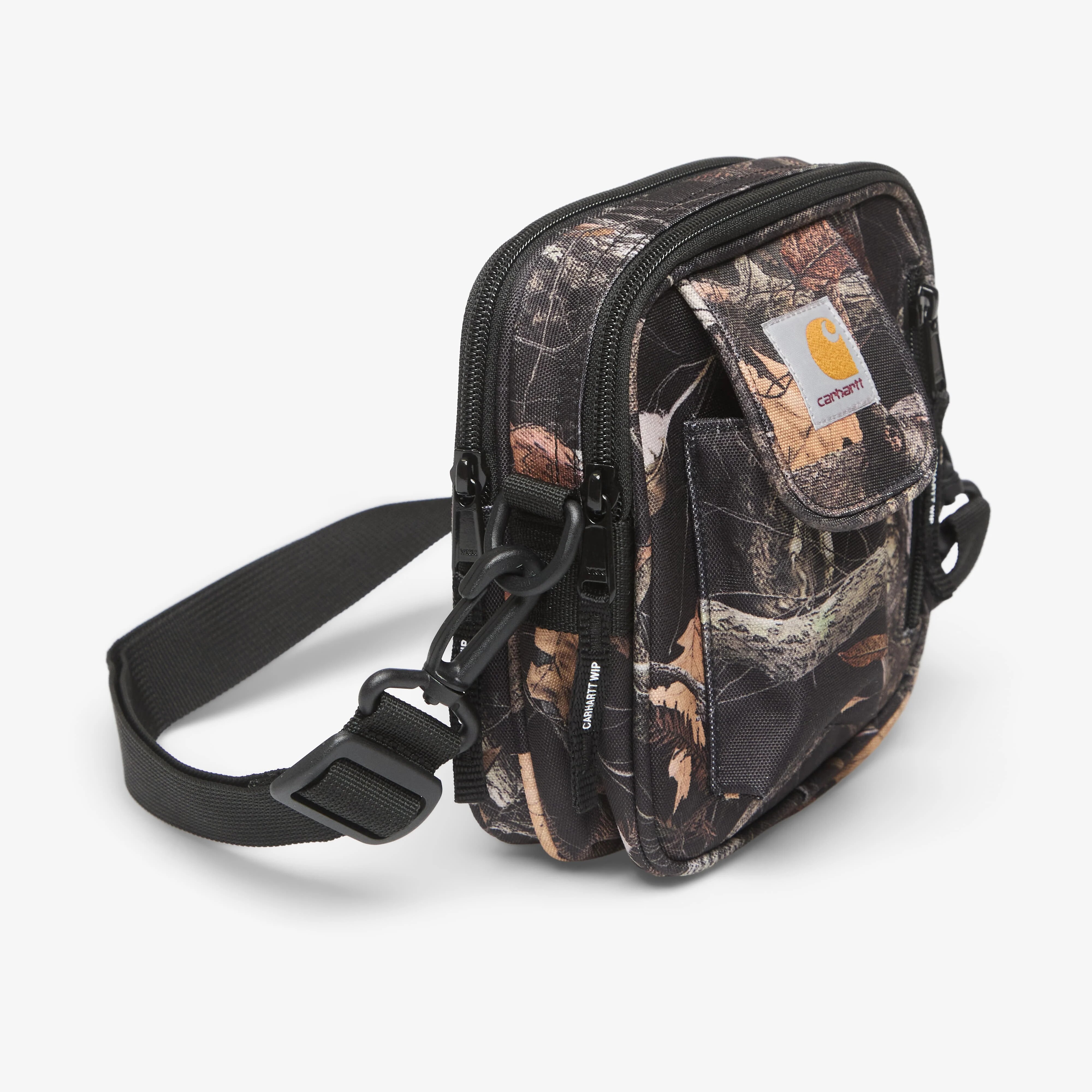 Carhartt WIP Чанта Essentials Bag Small Camo Feather Tree Black