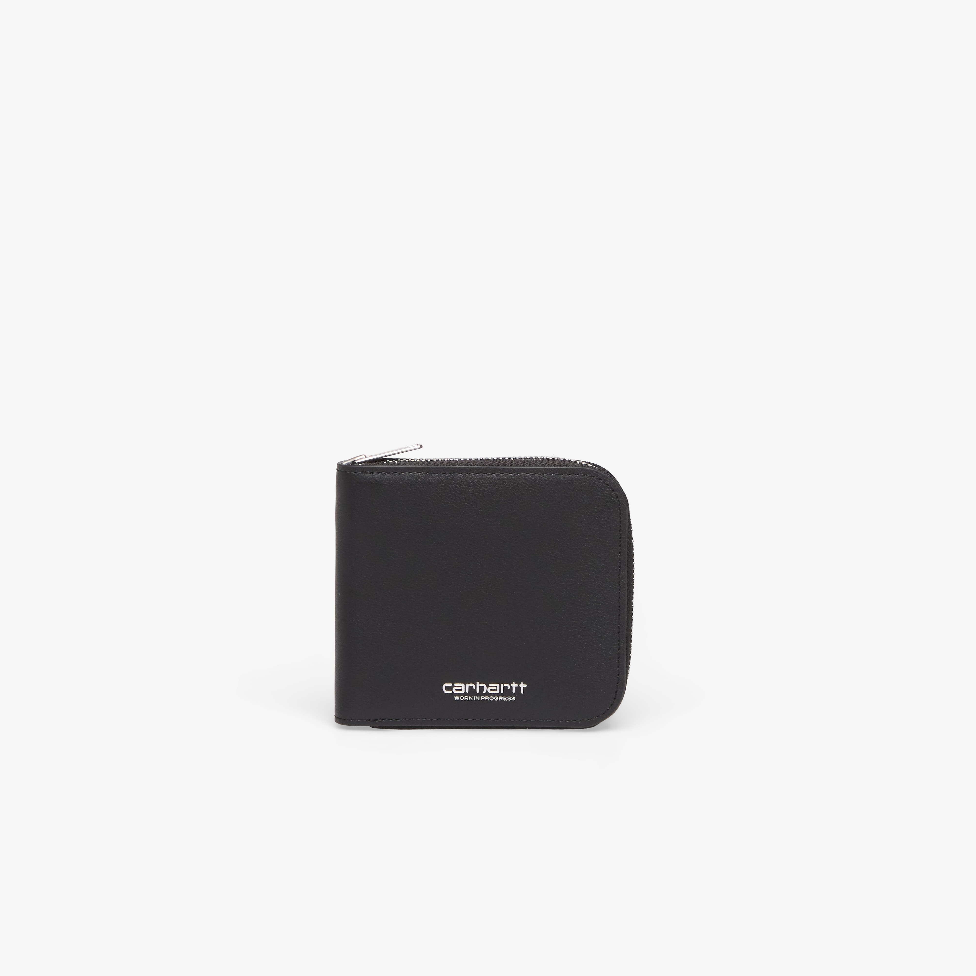 Carhartt WIP Портфейл Leather Wallet Black/ Silver