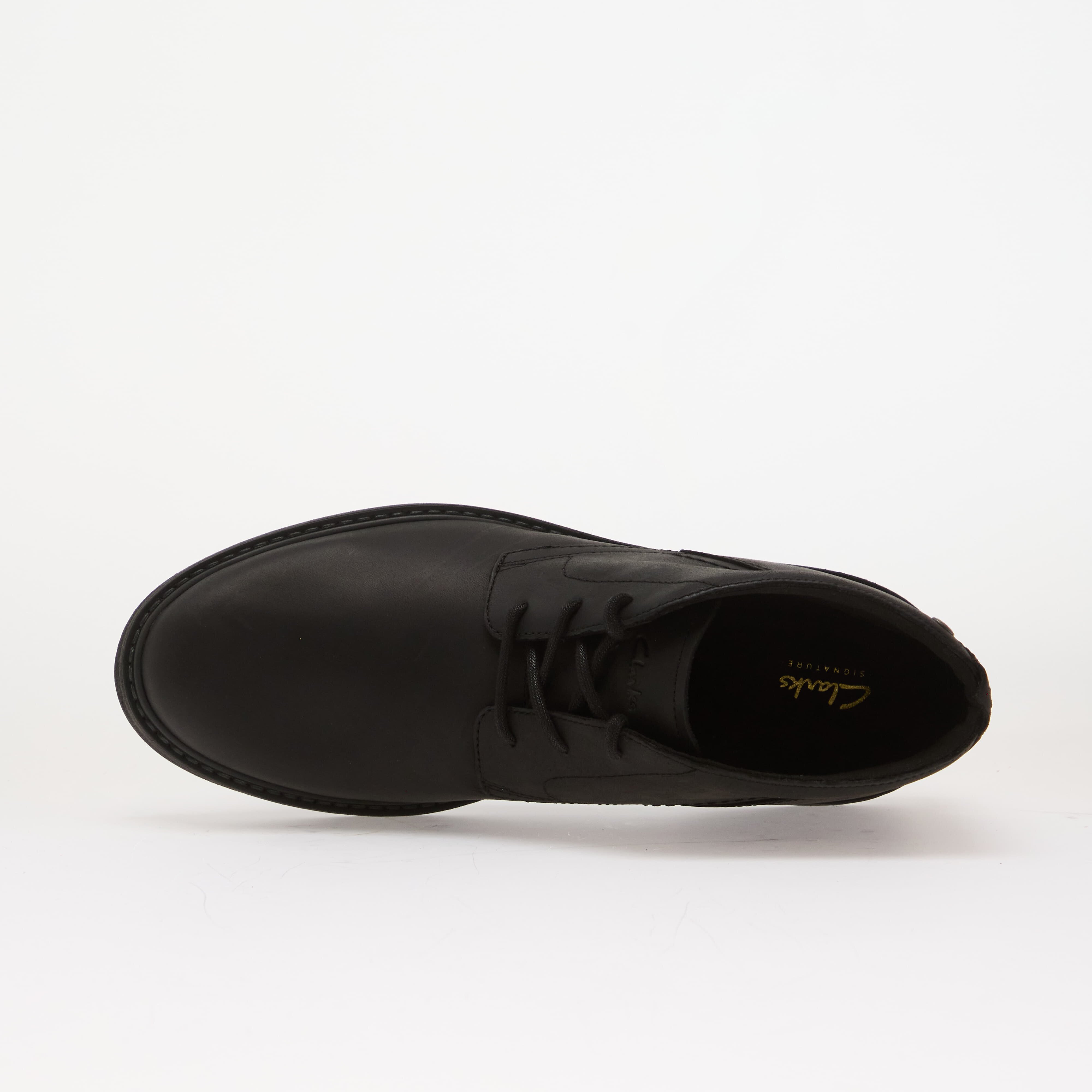 Clarks Обувки Newford Mid Black Leather