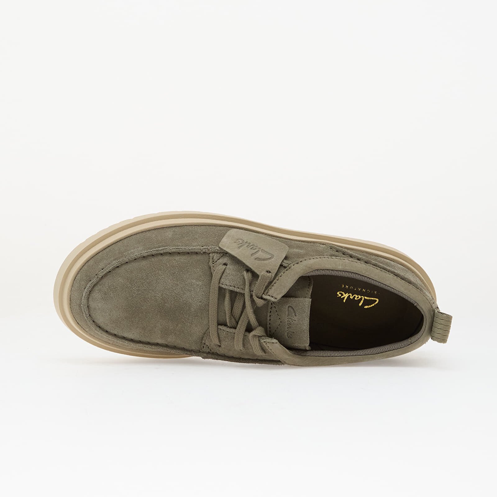 Clarks Обувки Polden Moc Sage Suede