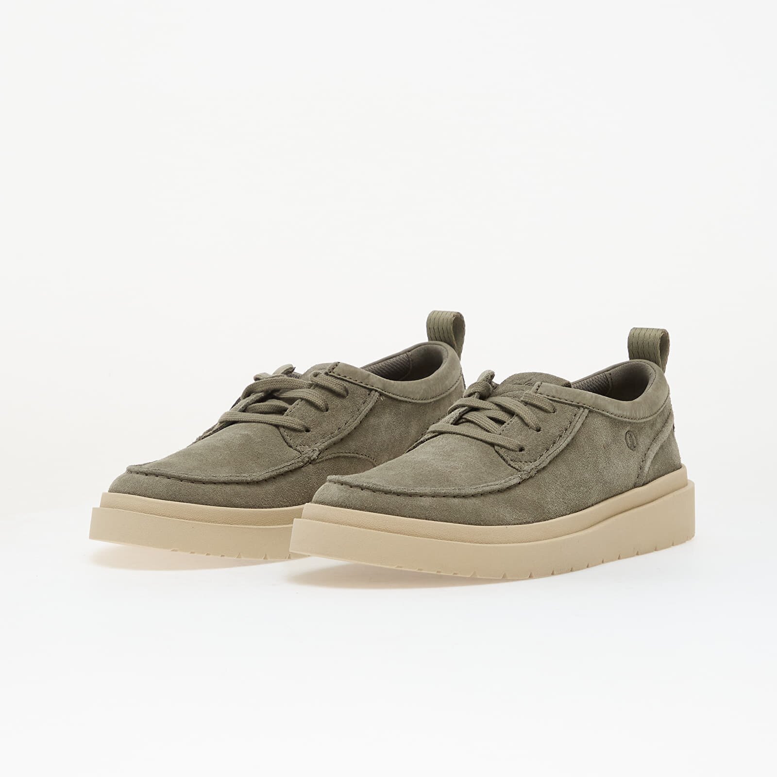 Clarks Обувки Polden Moc Sage Suede