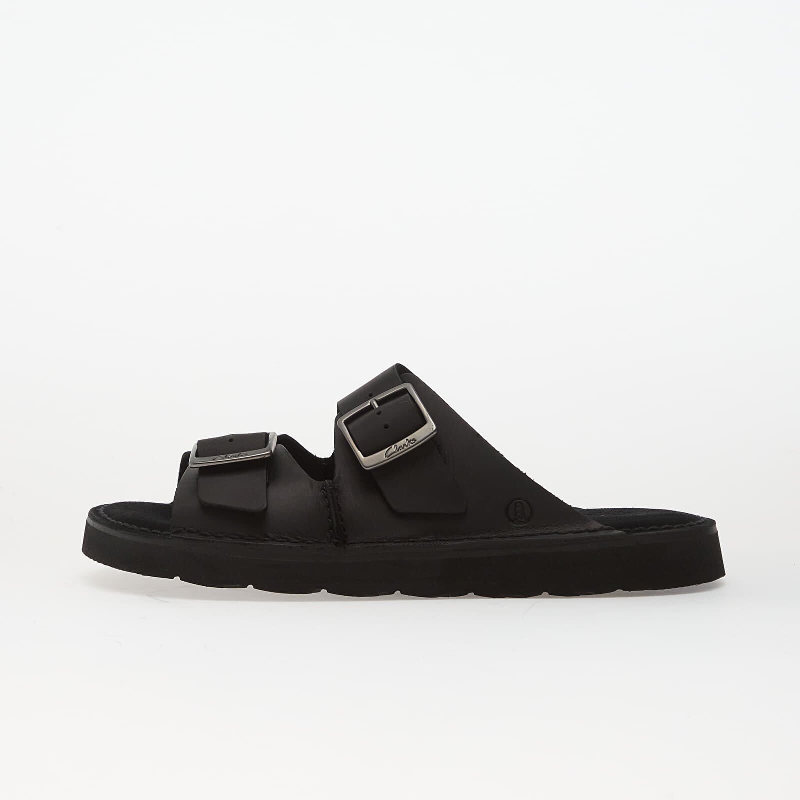 Clarks Обувки Solsbury Strap Black Leather