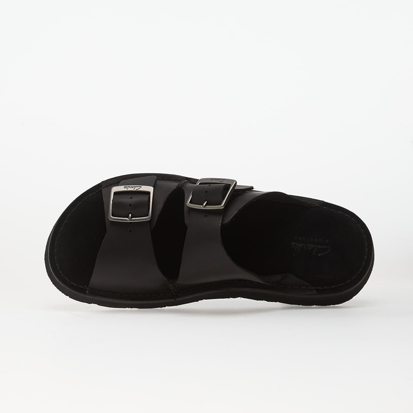 Clarks Обувки Solsbury Strap Black Leather