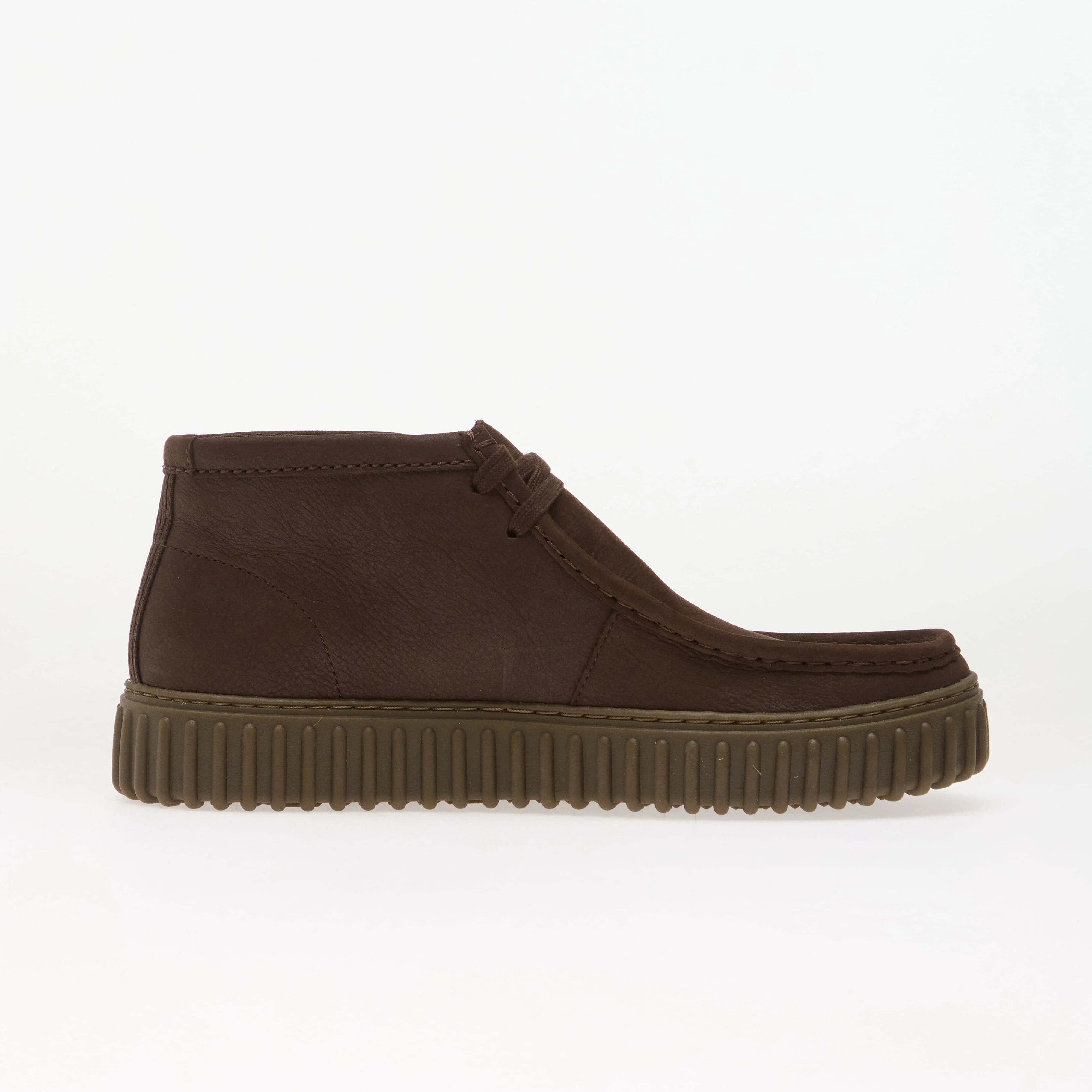 Clarks Обувки Torhill Hi Leather Dark Brown