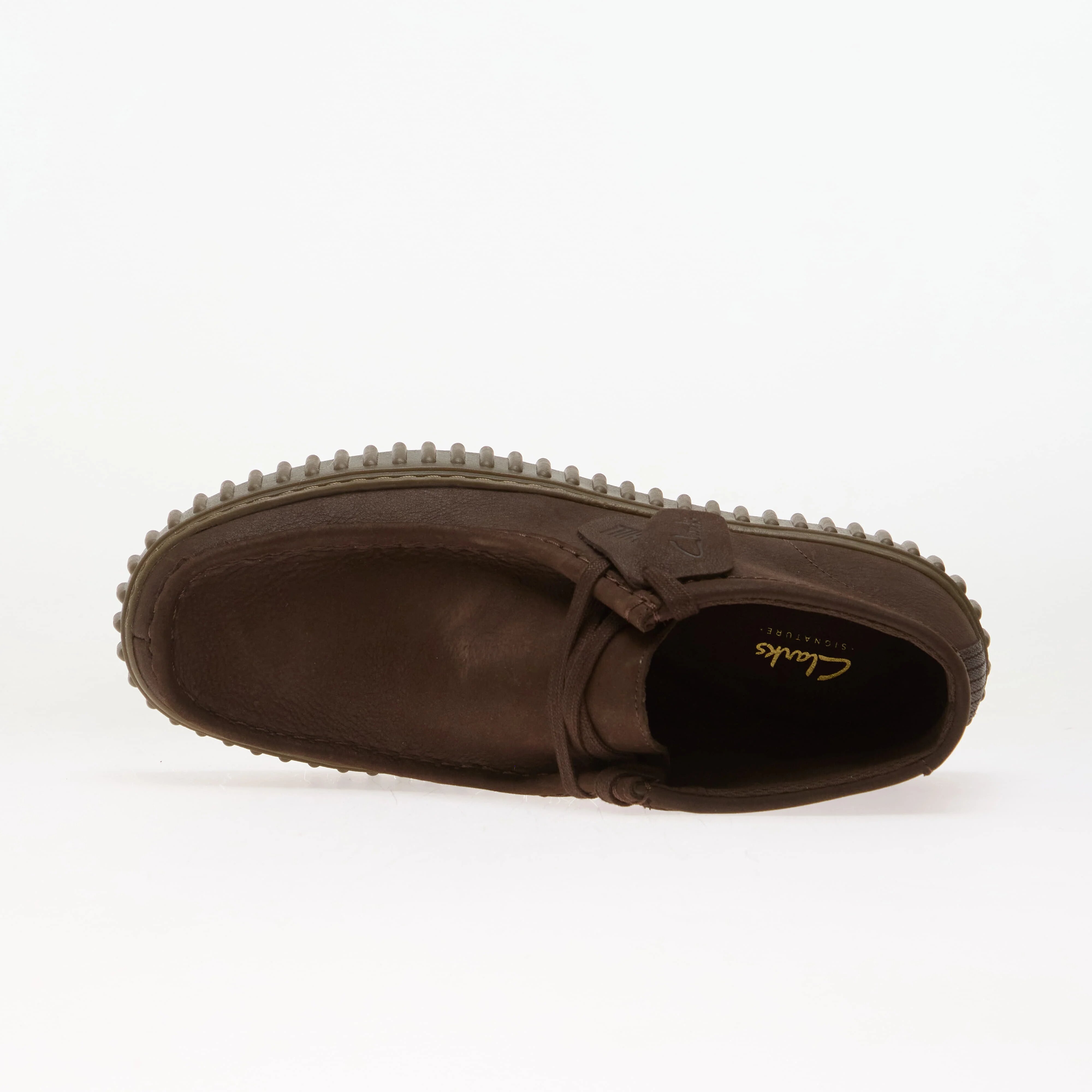 Clarks Обувки Torhill Hi Leather Dark Brown