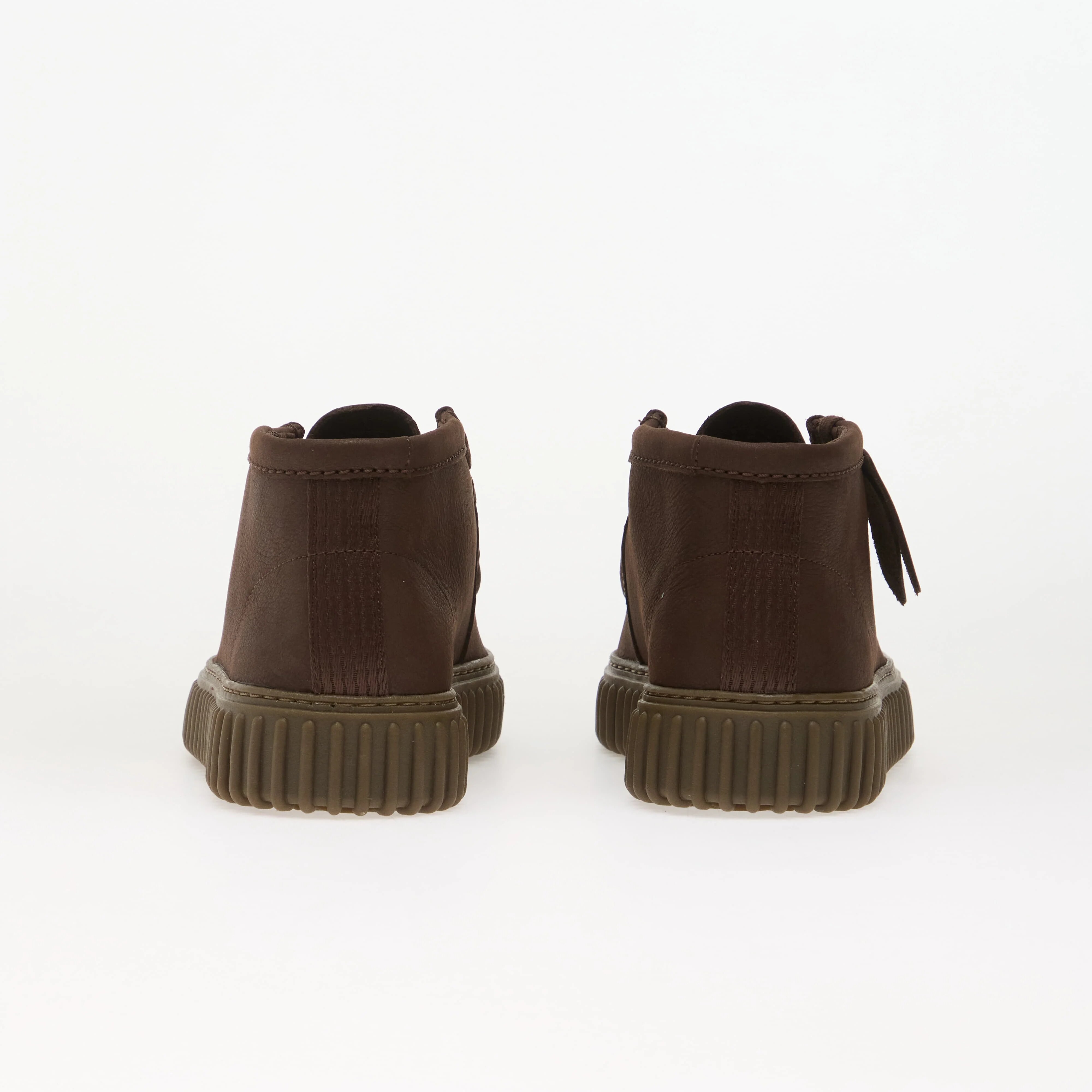 Clarks Обувки Torhill Hi Leather Dark Brown