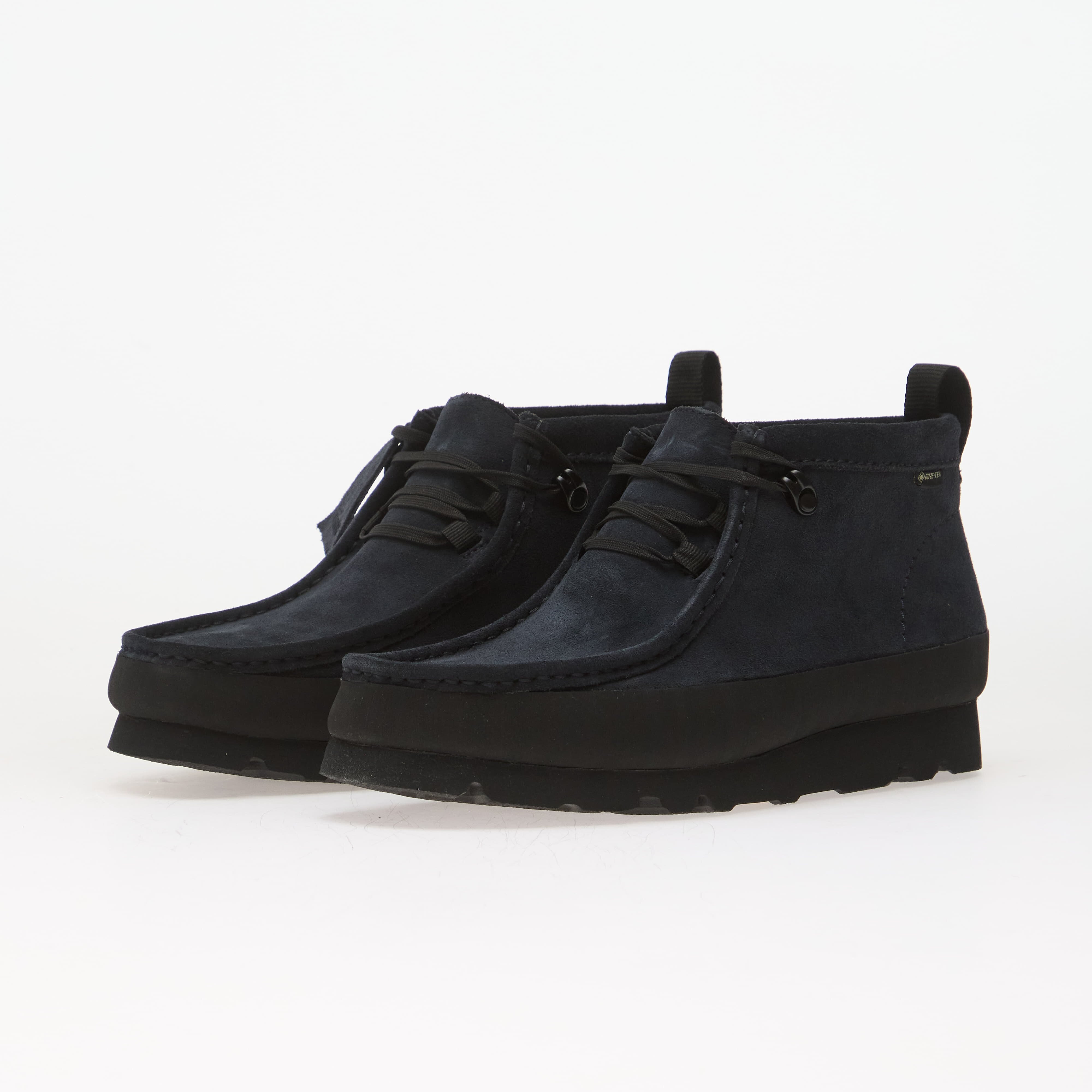Clarks Originals Обувки Clarks Wallabee Boot GTX Ink Suede