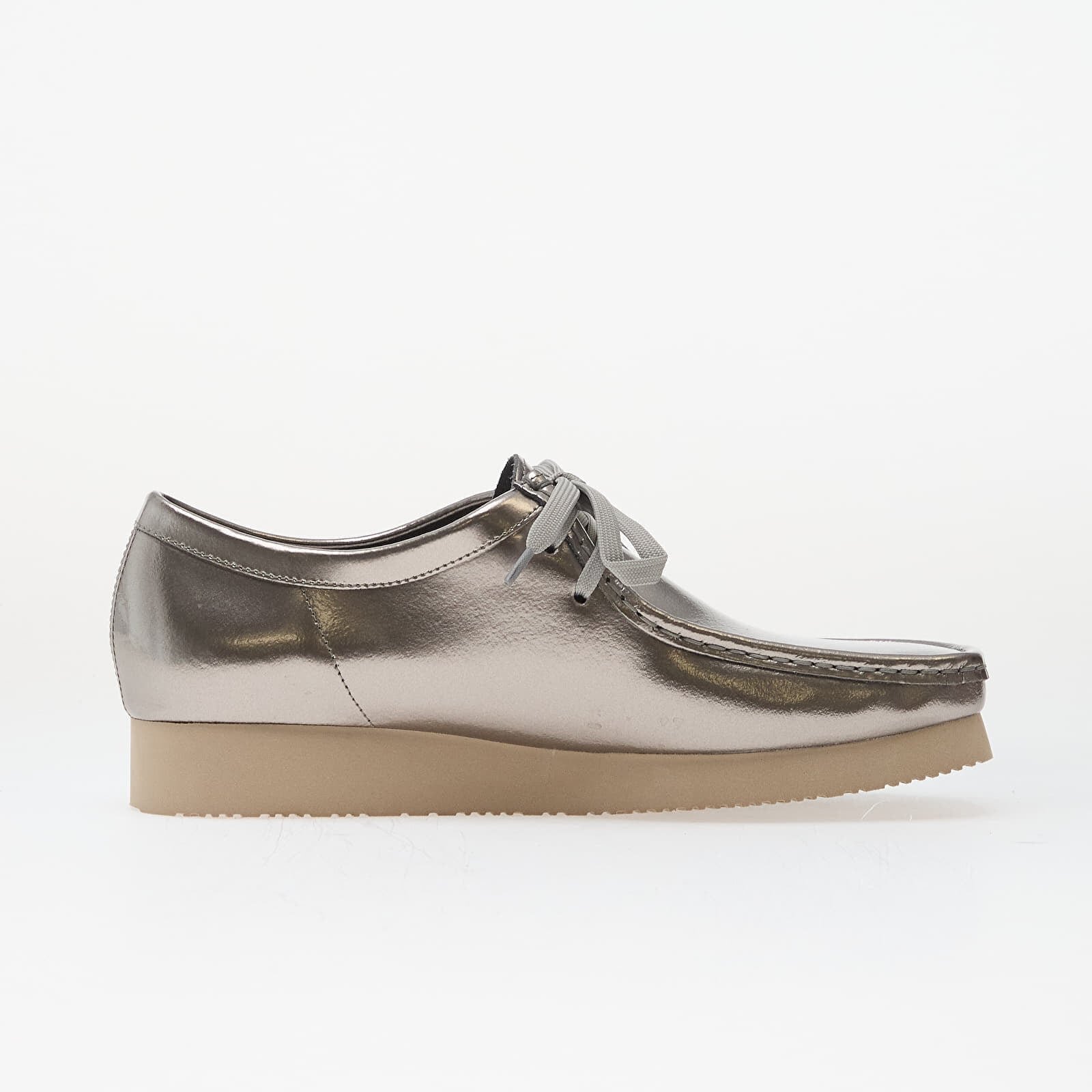 Clarks Originals Обувки Wallabee 2604 Silver Patent