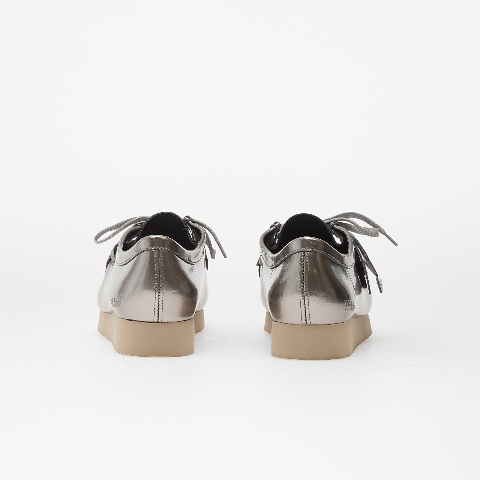 Clarks Originals Обувки Wallabee 2604 Silver Patent