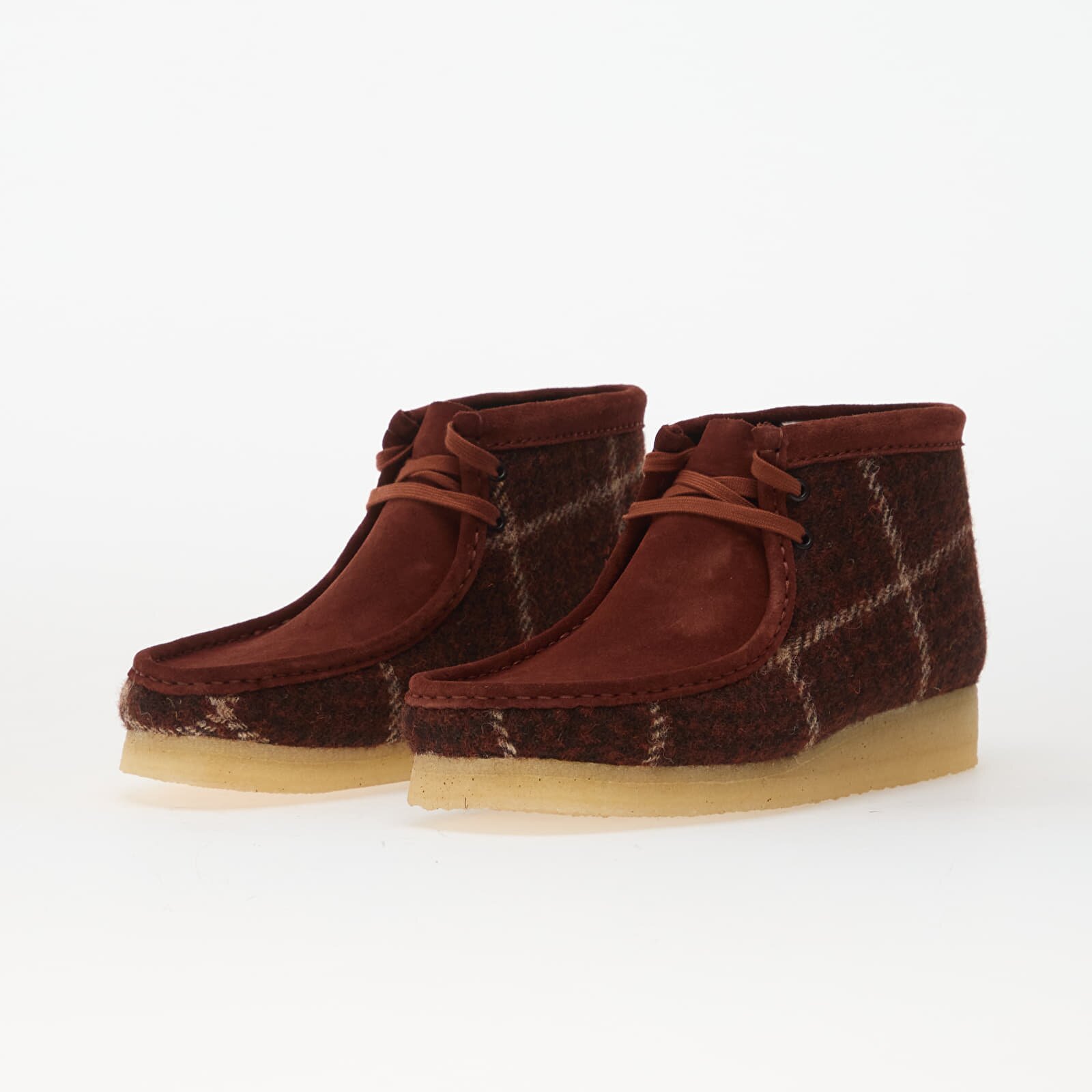 Clarks Originals Обувки Wallabee Boot Rust Tweed Comb