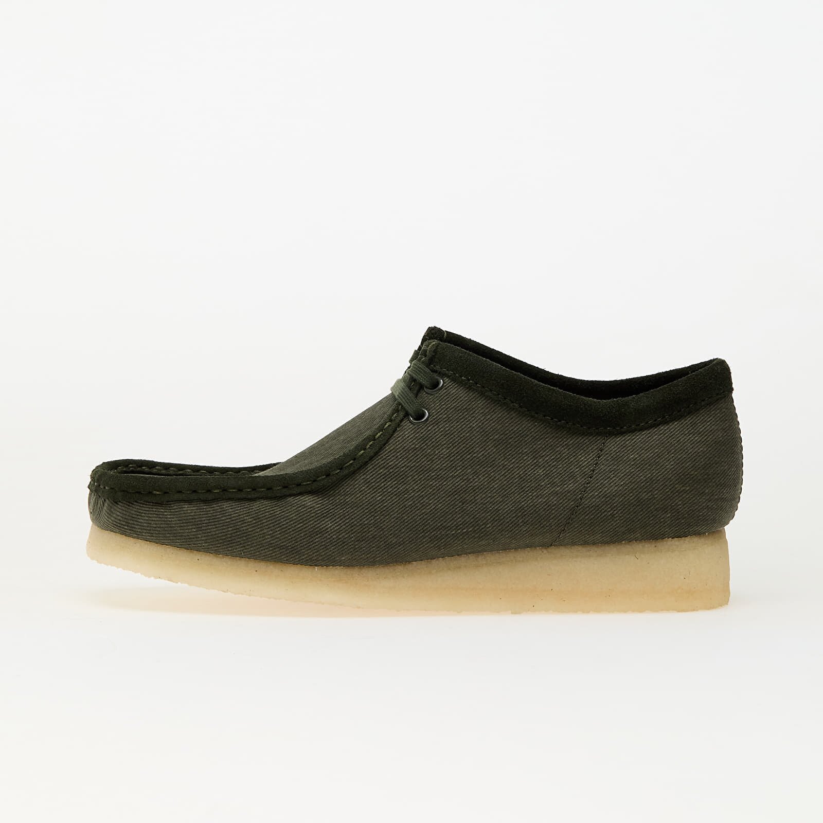 Clarks Originals Обувки Wallabee Forest Green Canvas