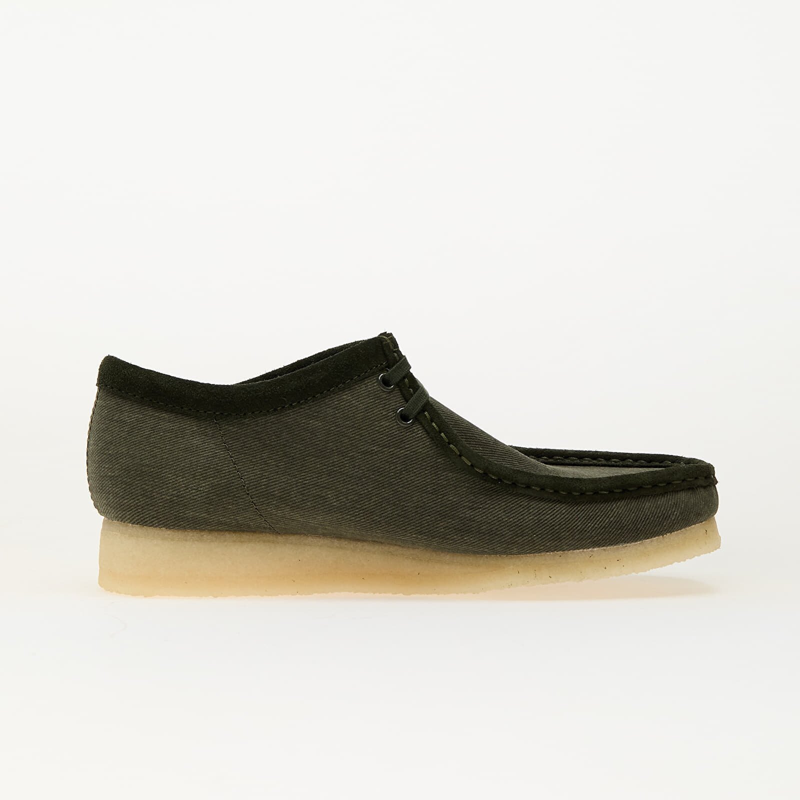 Clarks Originals Обувки Wallabee Forest Green Canvas
