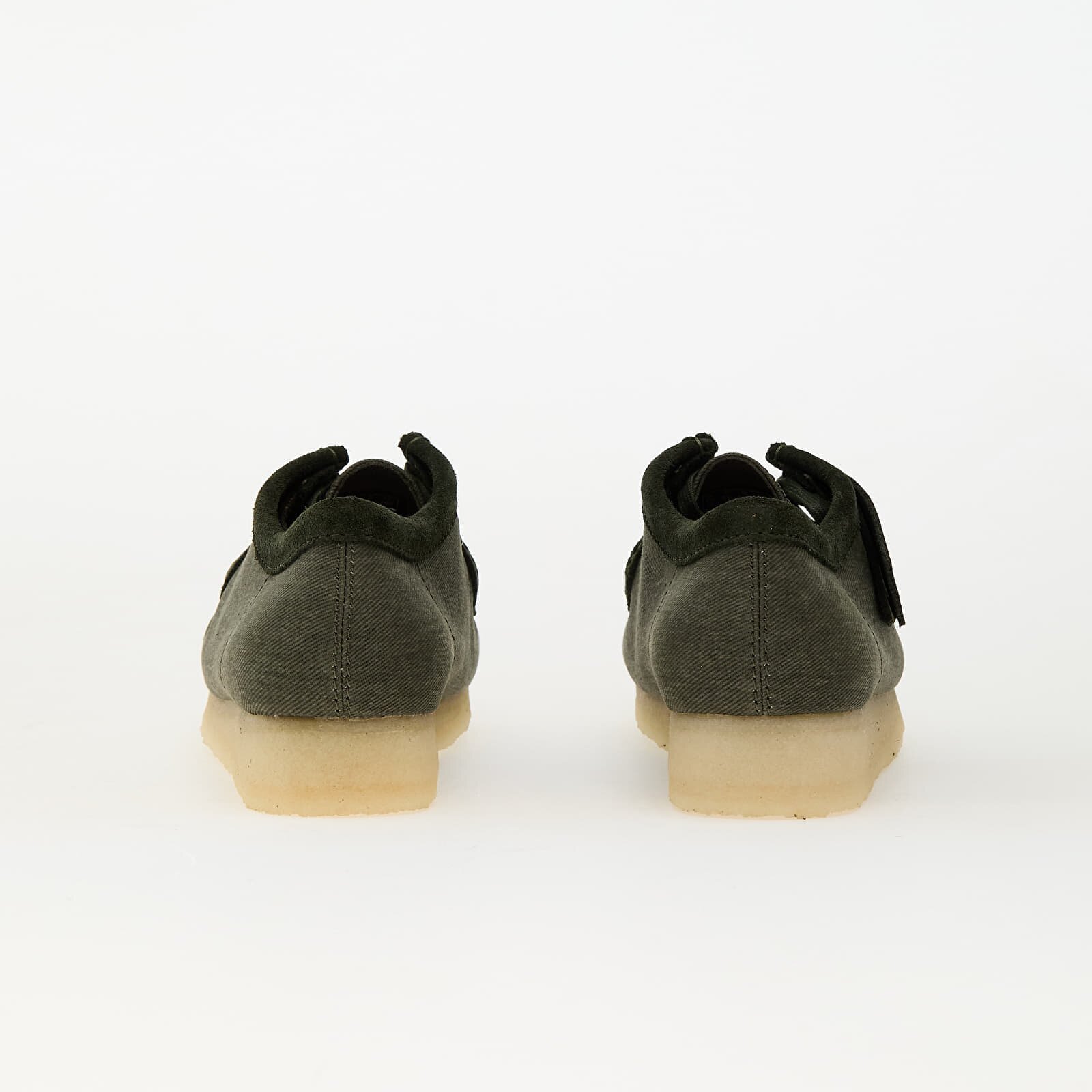 Clarks Originals Обувки Wallabee Forest Green Canvas