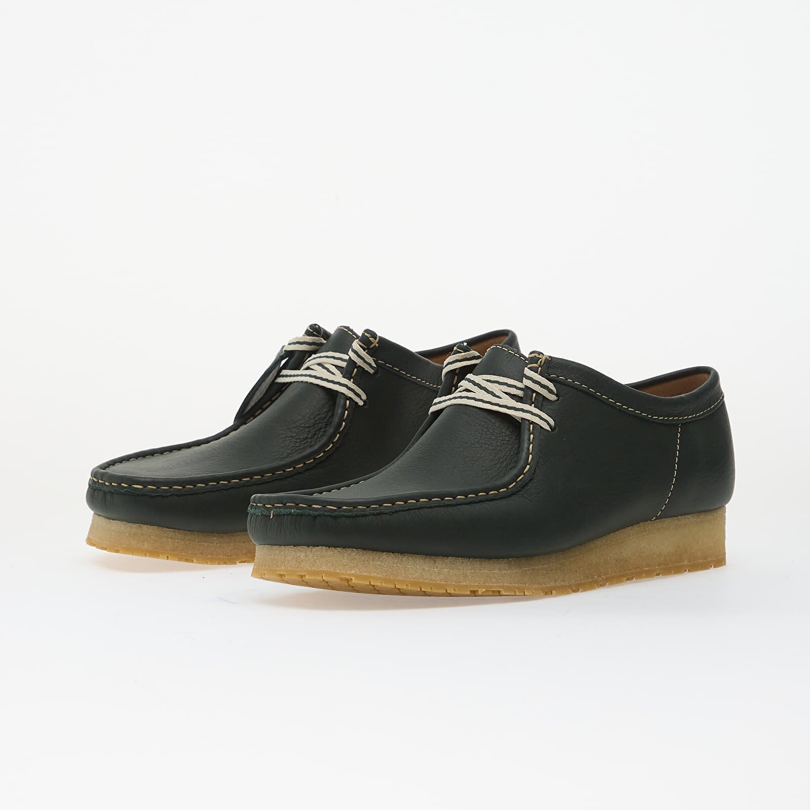Clarks Originals Обувки Wallabee RB Dark Green Lea