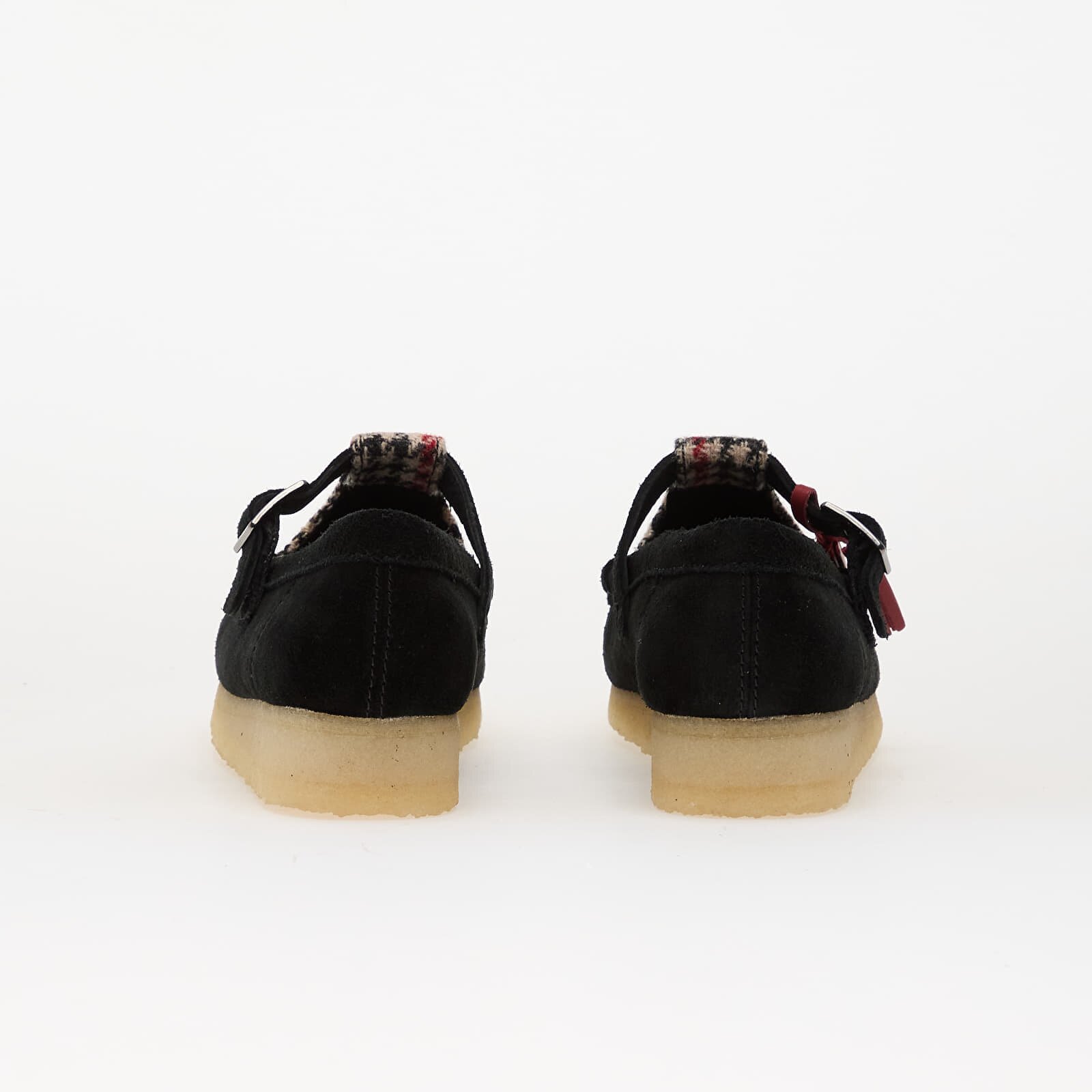 Clarks Originals Обувки Wallabee T Bar Black Tweed Comb