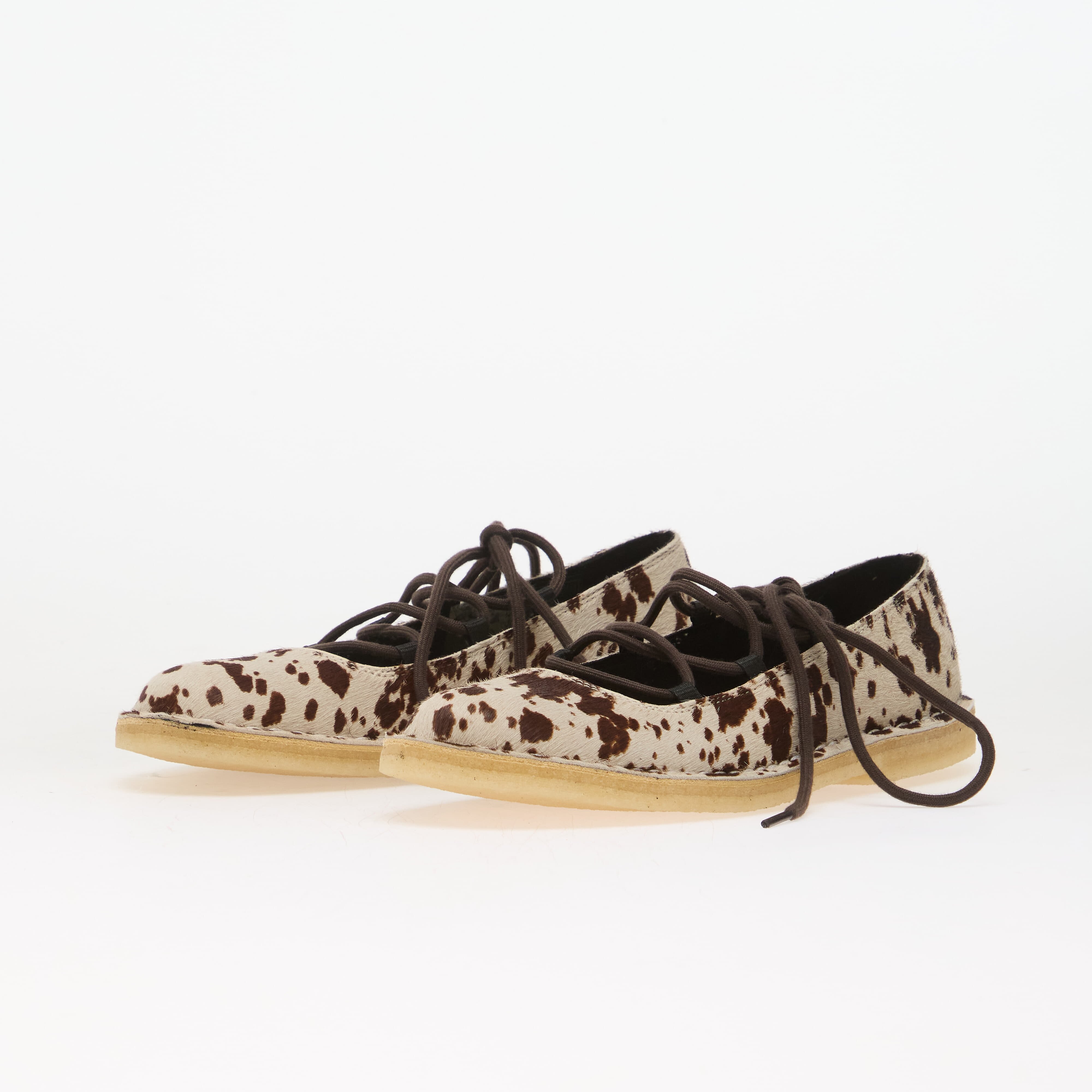 Clarks Originals Сникърси Clarks DSRT Jane Lace Brown Cow Print